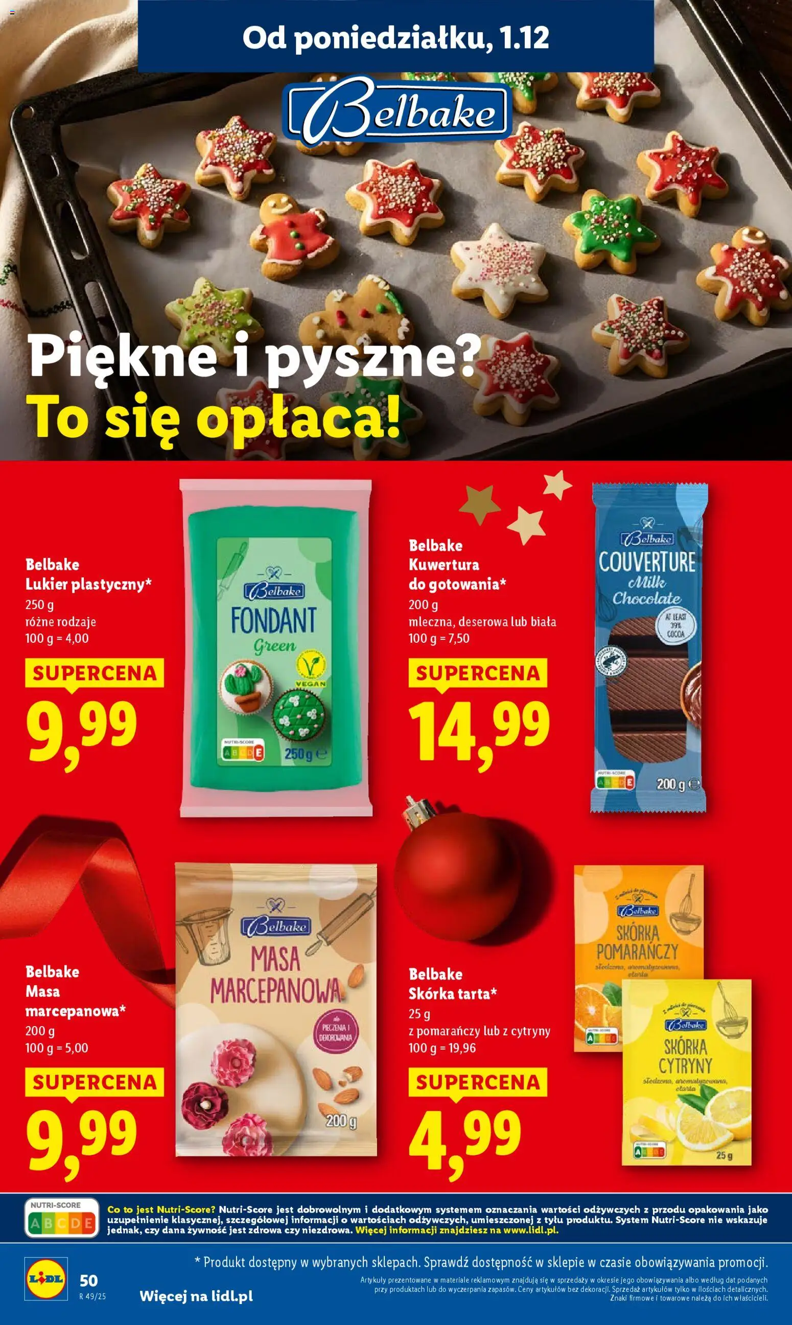 Lidl Gazetka od 01.12.2025 | Strona: 52 | Produkty: Masa marcepanowa, Cytryny