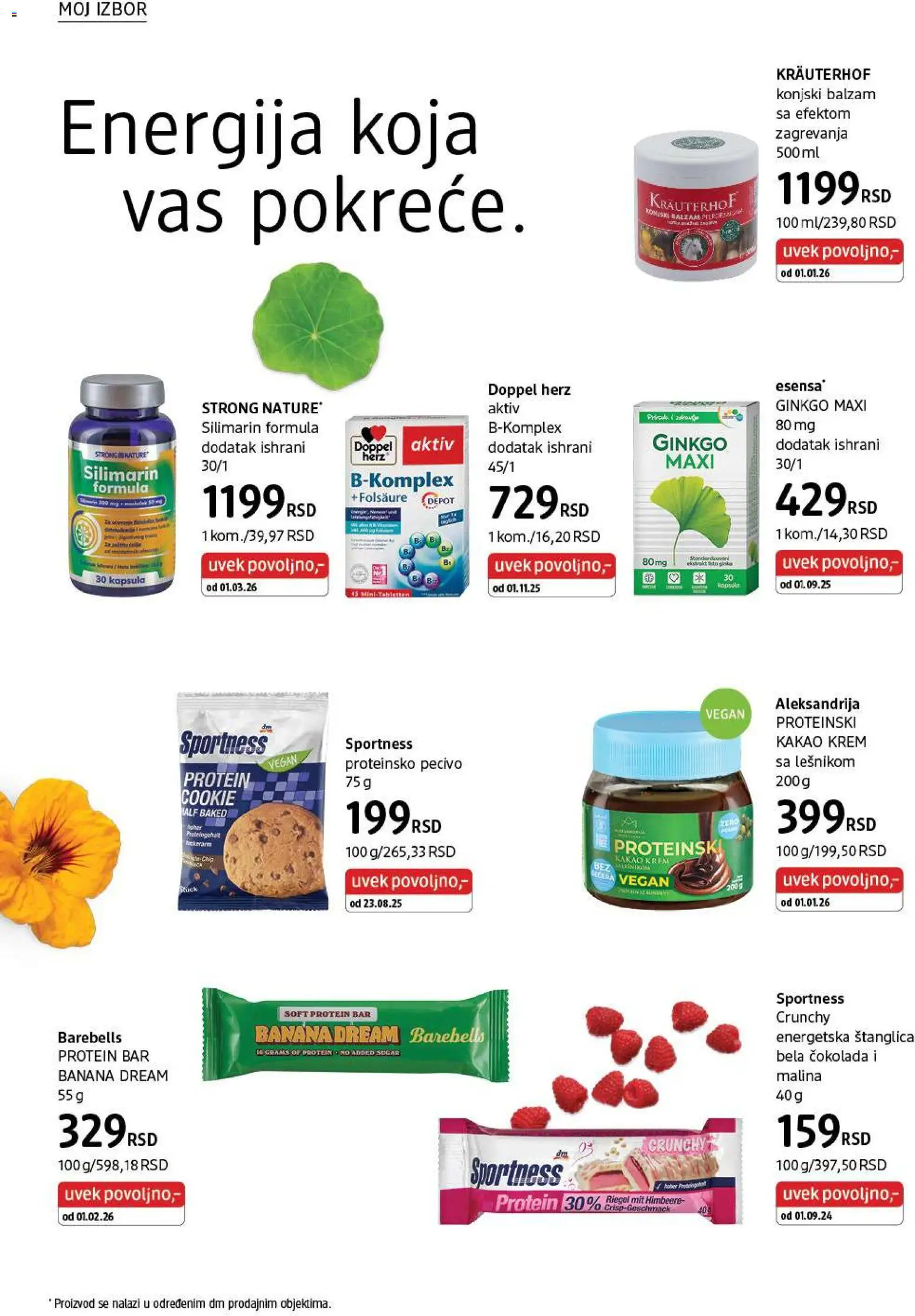 DM Drogerie katalog - važi od 01.03.2026 | Strana: 34 | Proizvode: Banana, Malina, Čokolada, Pecivo