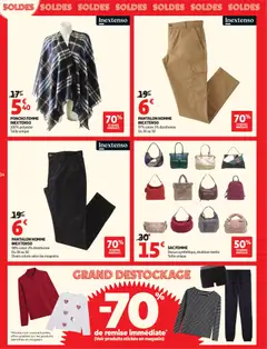 Auchan - Soldes : jusqu'à -70% ! - Voorbeeld van een folder van Auchan, geldig van 07.01.2026 | Pagina: 14 | Producten: Poncho