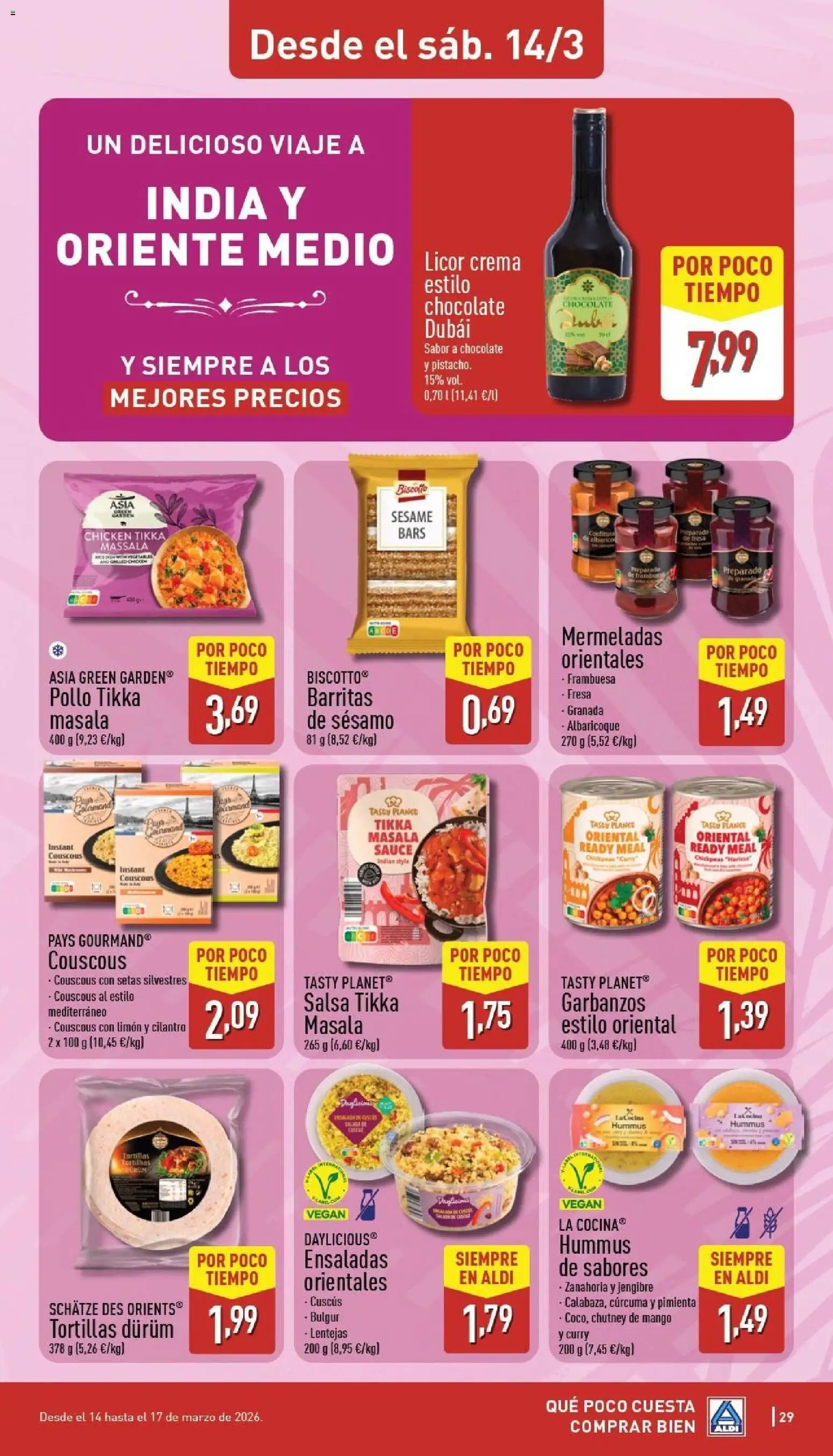Aldi folleto Península │ válido desde el 09.03.2026 | Página: 29 | Productos: Licor, Crema, Αποφλοιωτής σκόρδου, Ρούτερ
