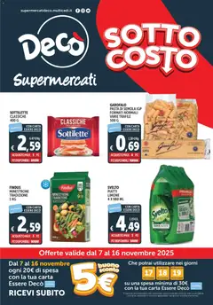 Anteprima del volantino Decò Supermercati - Napoli catalogo valido a partire dal 07.11.2025