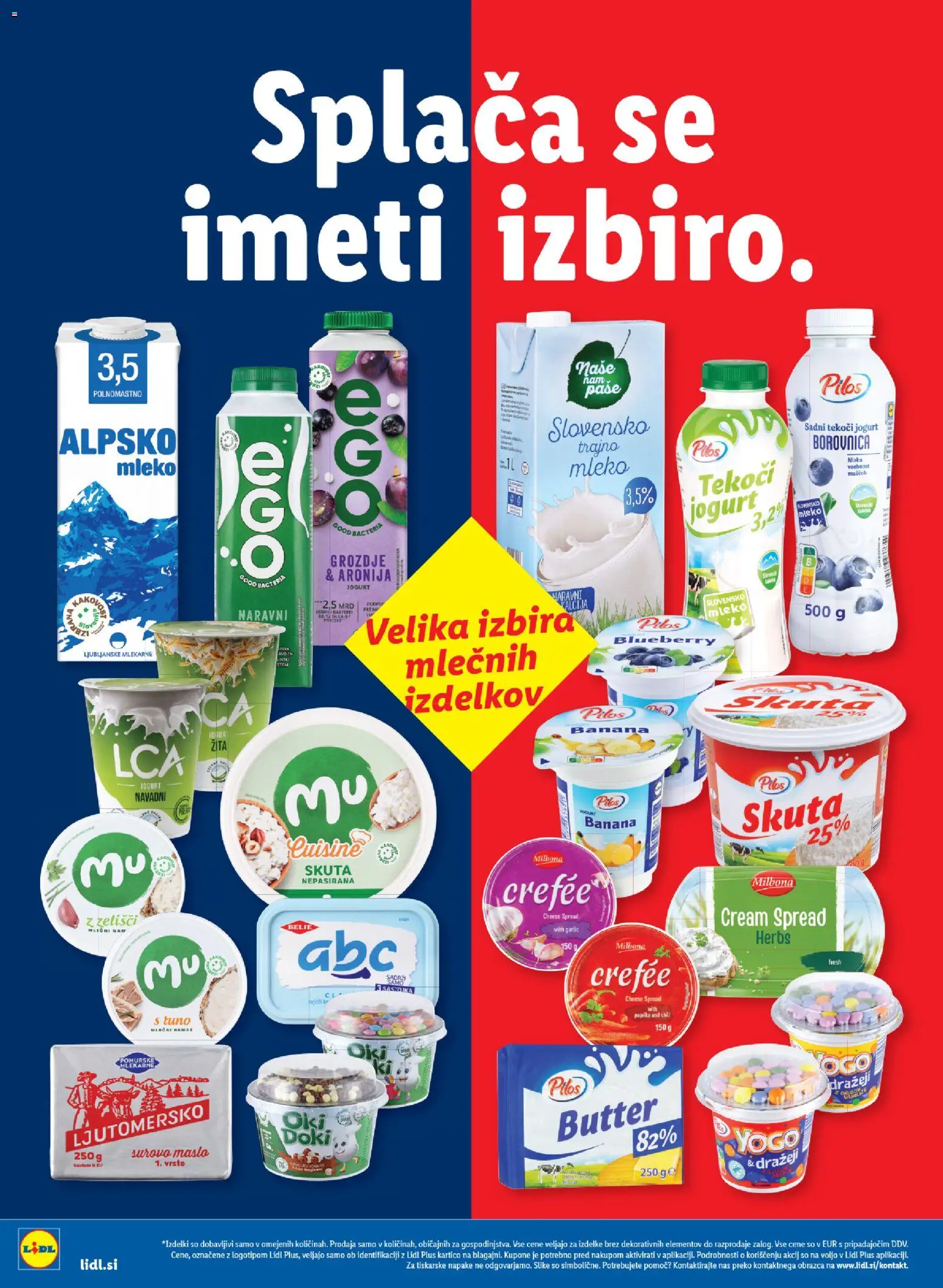 Novi Lidl katalog ponudbe – veljaven od 26.03.2026 | Stran: 16 | Izdelki: Grozdje, Mleko, Jogurt, Skuta