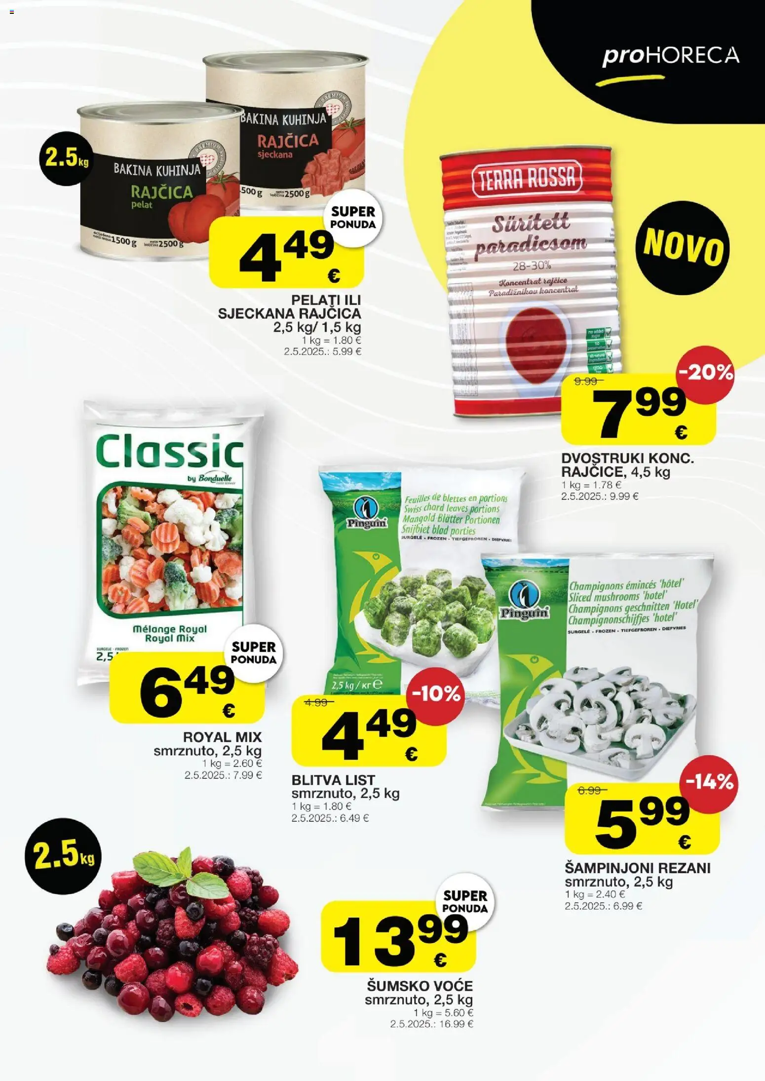 Stanić Diskont katalog | vrijedi od 12.02.2026 | Stranica: 5 | Proizvodi: Šumsko voće, Šampinjoni, Rajčica, Kuhinja