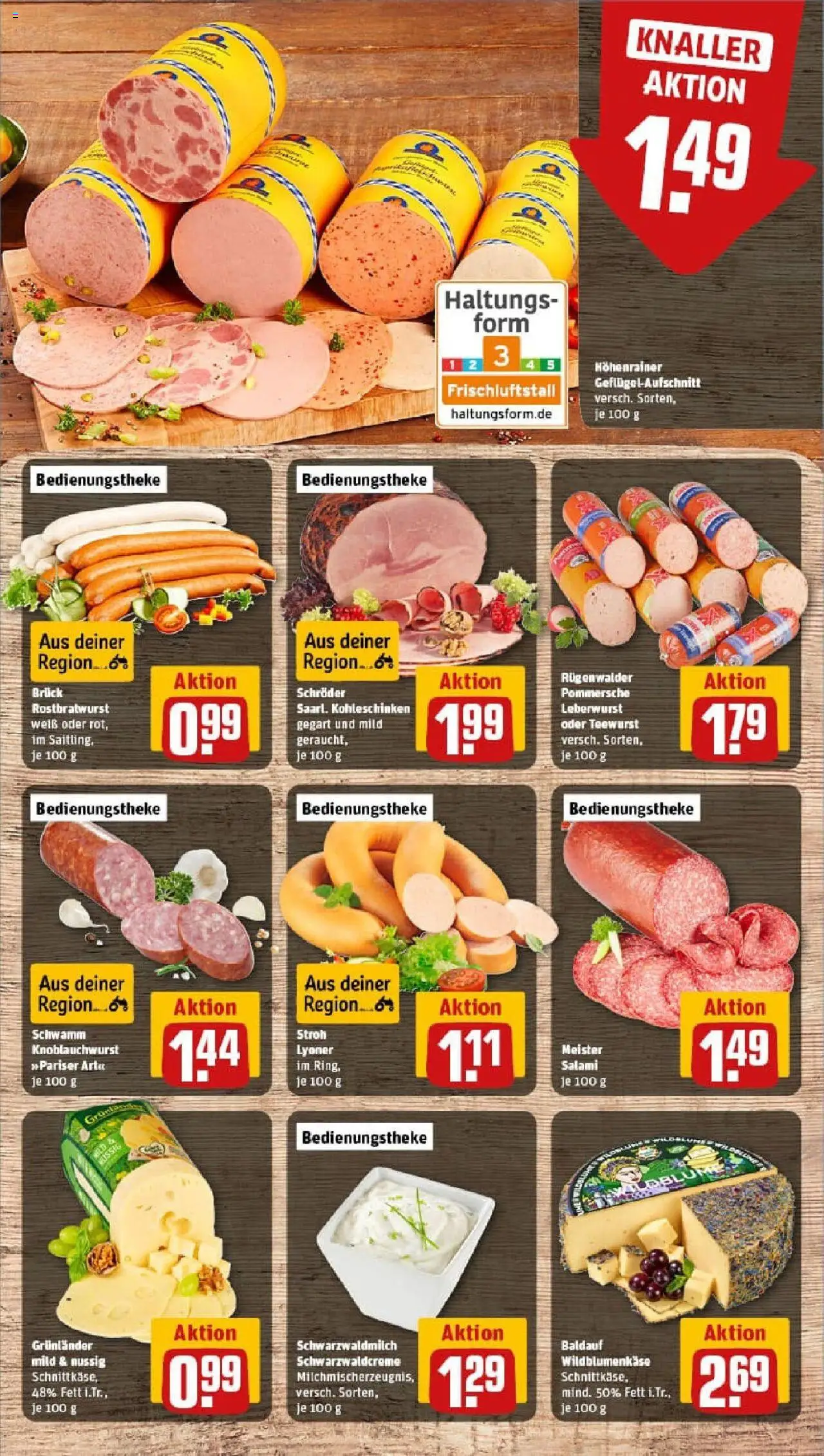 Rewe prospekt Heusweiler	 - gültig ab dem 06.07.2025 | Seite: 9 | Produkte: Grunlander, Salami