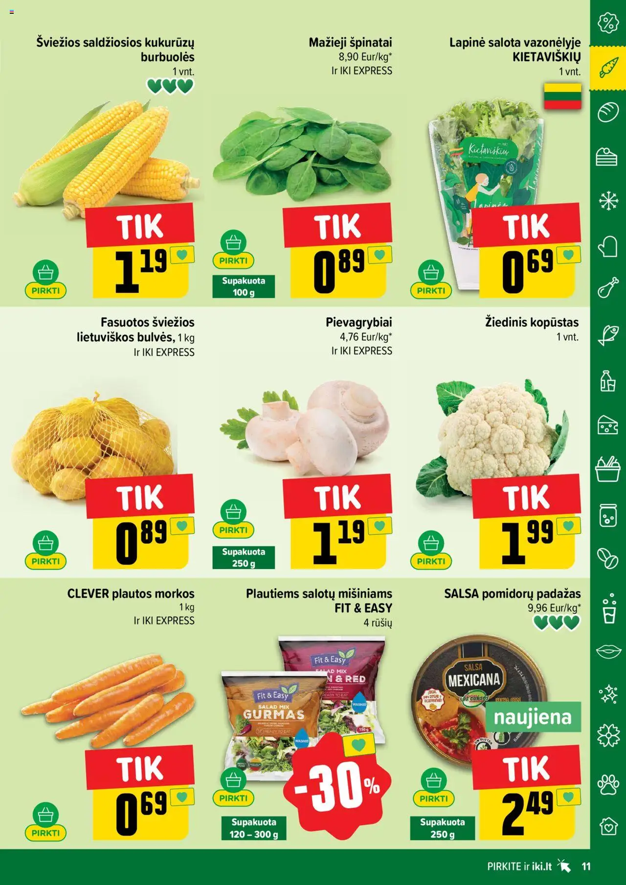 IKI - Leidinys│galioja nuo 04.08.2025 | Puslapis: 11 | Prekių: Salota, Pievagrybiai, Padažas, Morkos