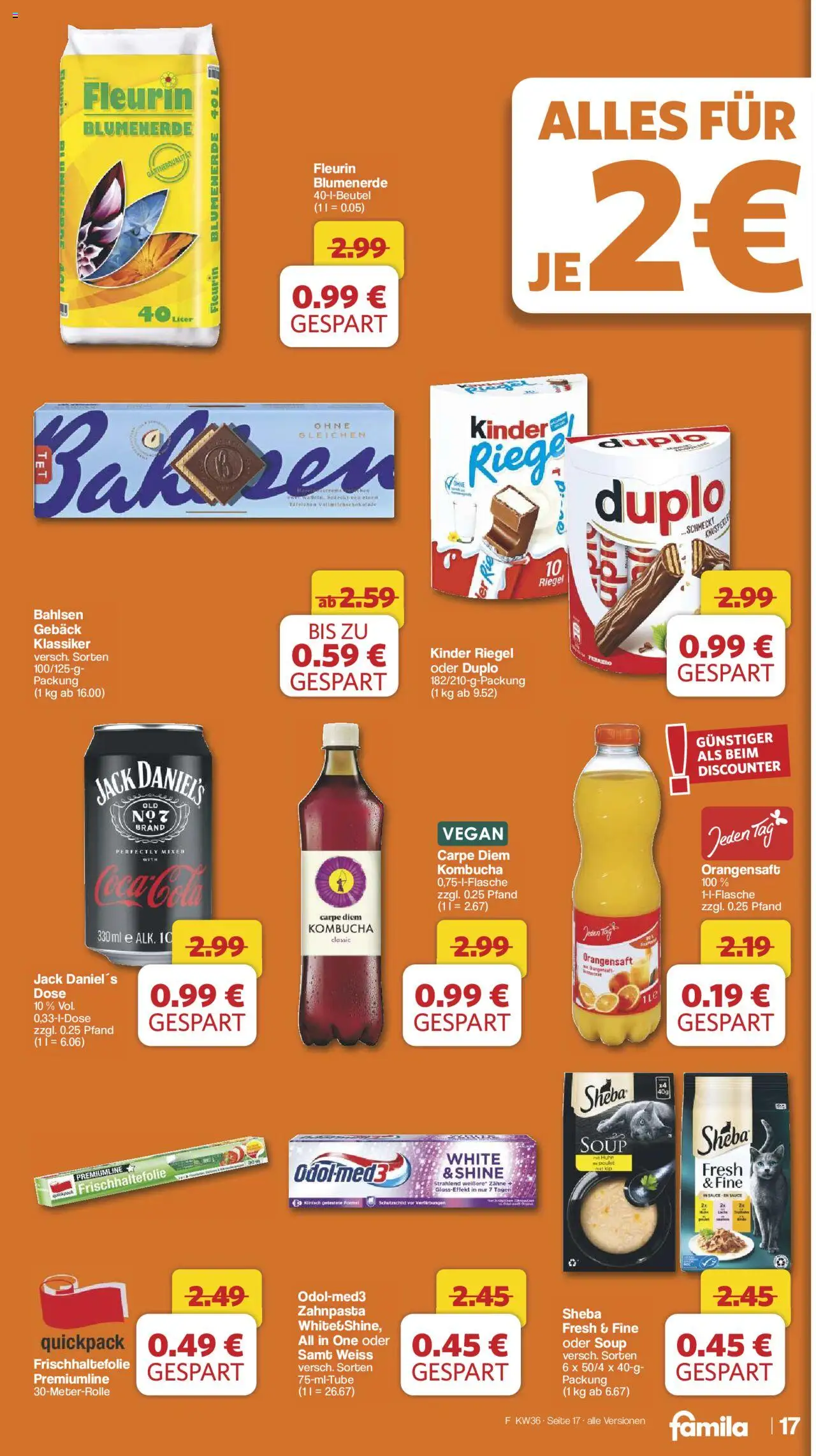 Famila Nordwest Markt - Angebote - gültig ab dem 01.09.2025 | Seite: 20 | Produkte: Coca cola, Cola, Orangensaft, Blumenerde
