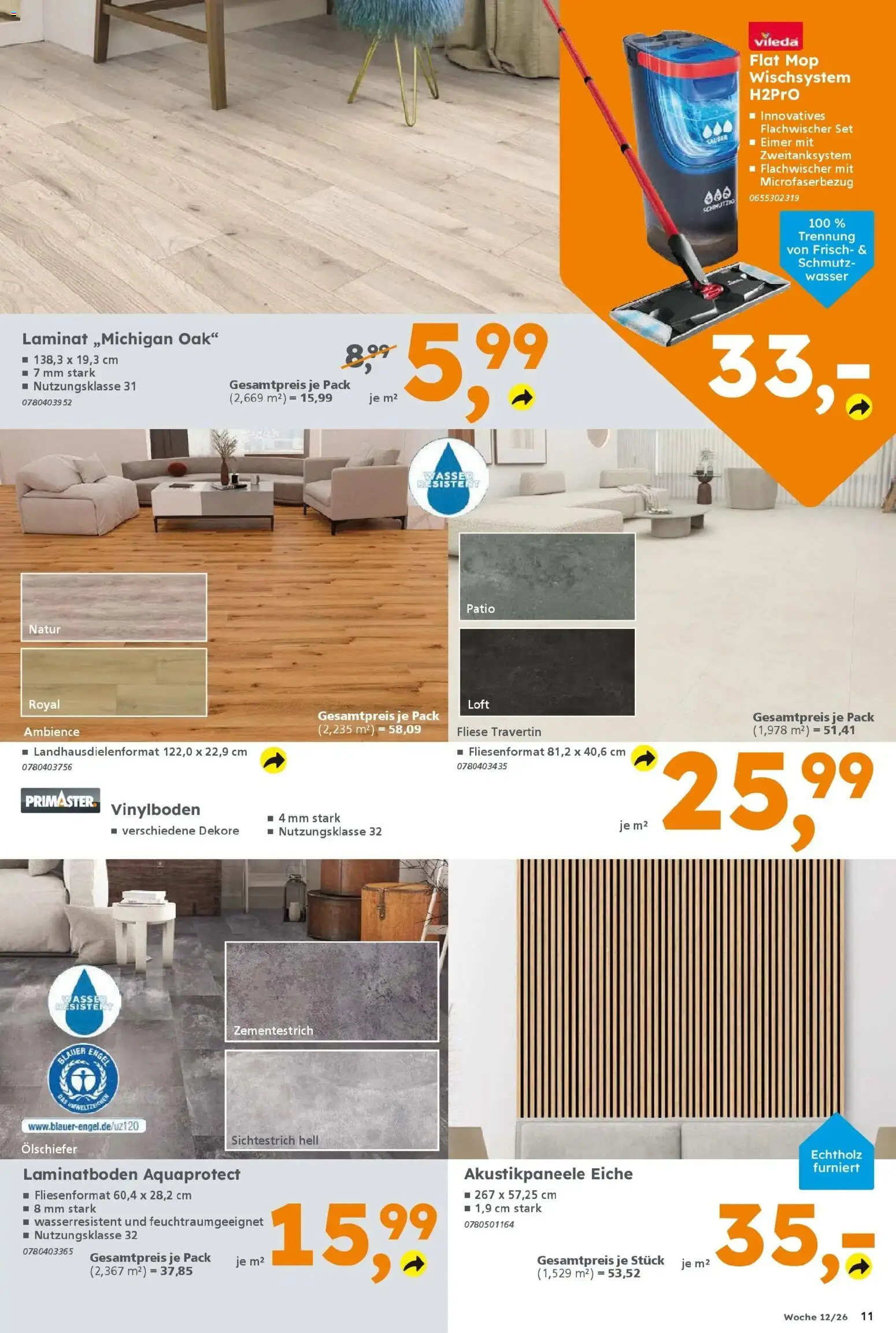 Globus Baumarkt Prospekt Rottenburg	 – gültig ab 16.03.2026 | Seite: 11 | Produkte: Wasser