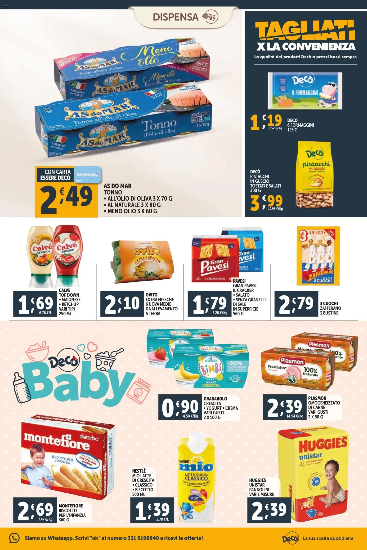 Volantino Decò del 23.02.2026 | Pagina: 9 | Prodotti: Maionese, Latte, Top, Pistacchi