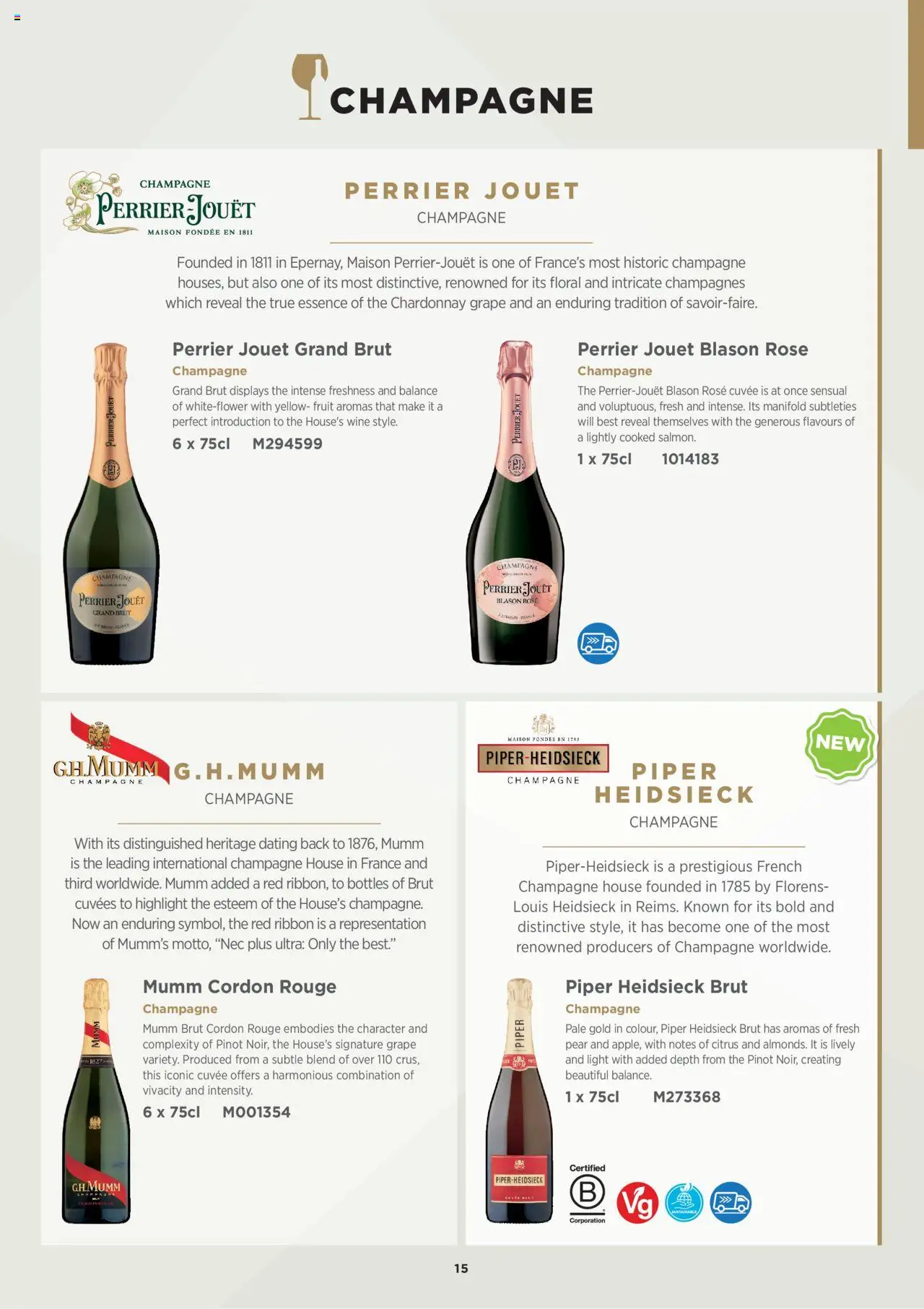  | Page: 15 | Products: Grape, Wine, Champagne