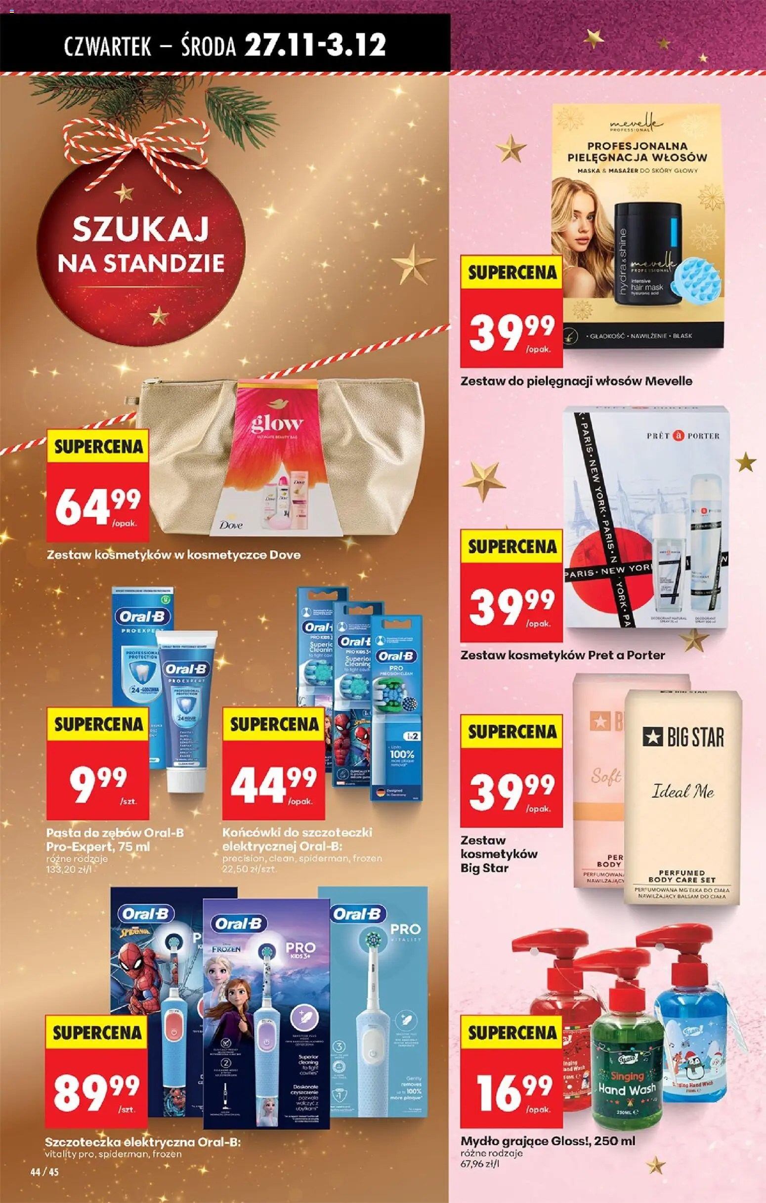 Biedronka Black Friday od 27.11.2025 | Strona: 52 | Produkty: Szczoteczka elektryczna, Body, Maska, Pasta do zębów