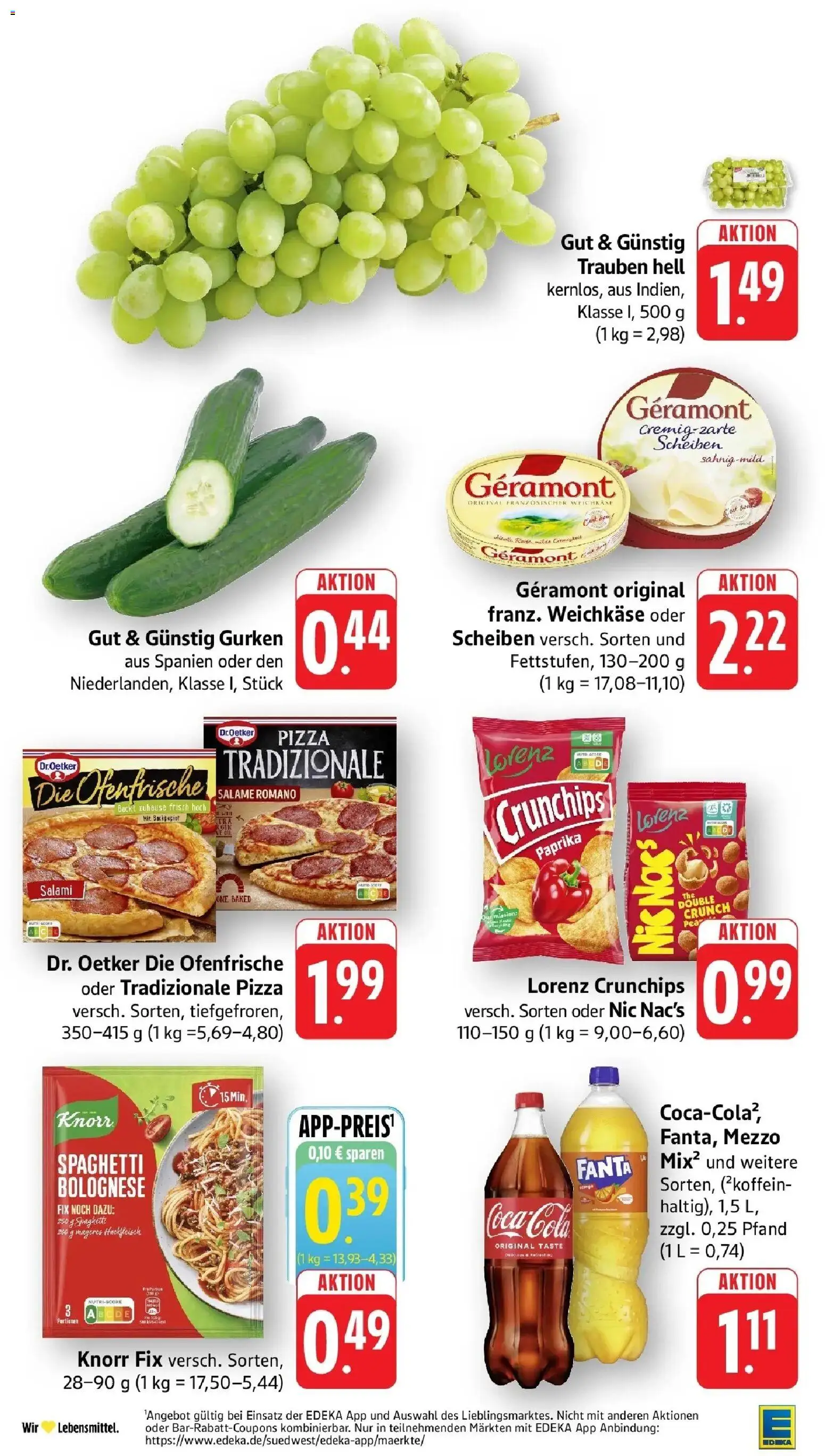 Edeka prospekt Beckingen	 – gültig ab 12.04.2026 | Seite: 2 | Produkte: Geramont, Fanta, Salami, Gurken
