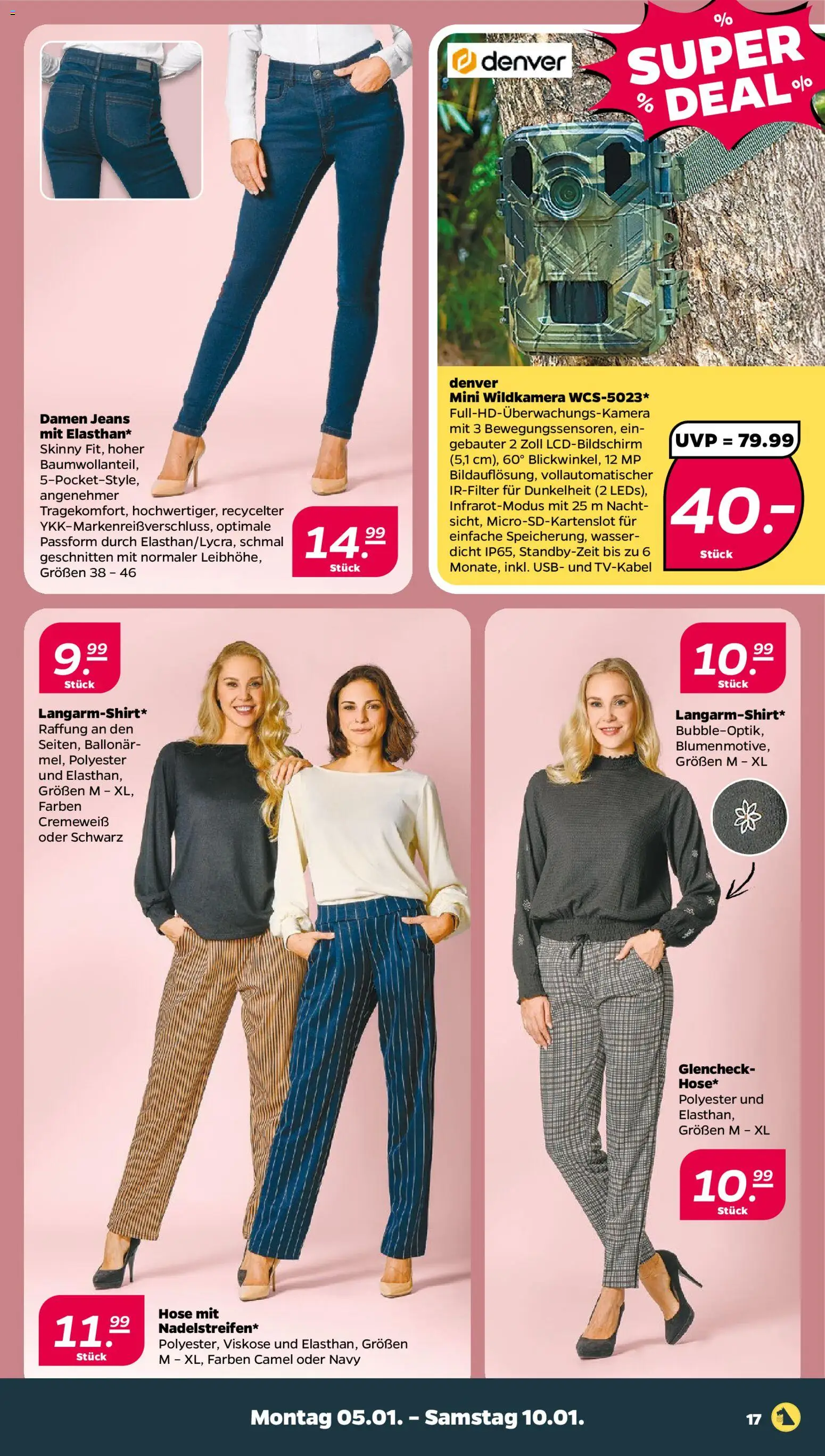 Netto Prospekt 	 – gültig ab 05.01.2026 | Seite: 23 | Produkte: USB, Wasser, Hose, Jeans