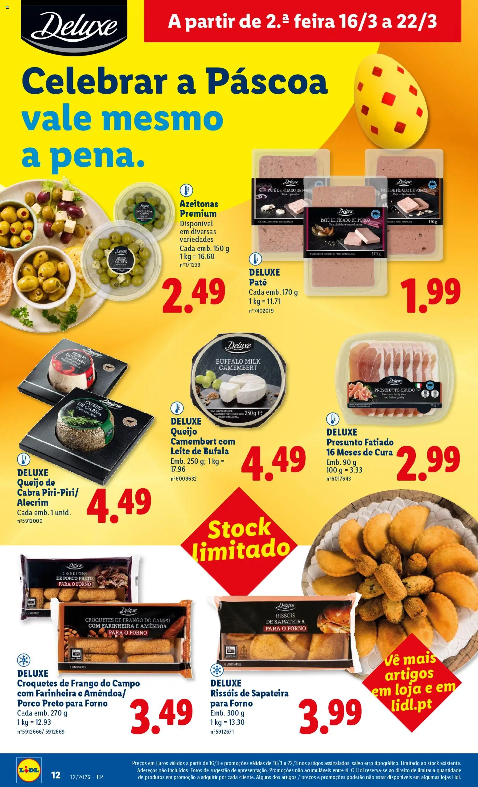 Lidl folheto │ válido de 16.03.2026 | Página: 12 | Produtos: O forno, Frango, Pimentão, Sapateira