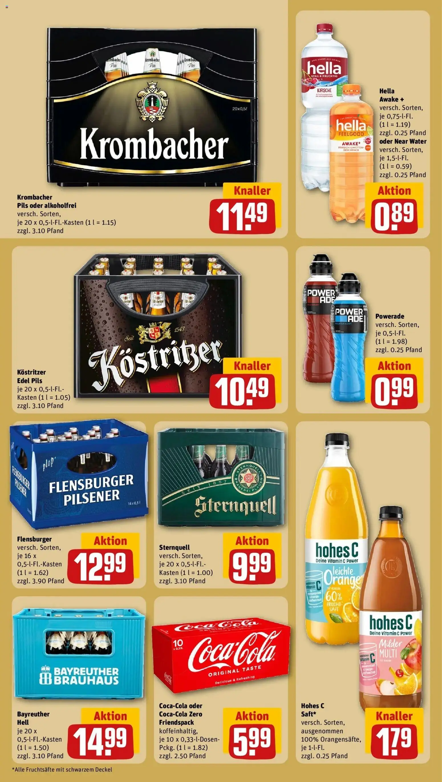 Rewe Prospekt Sangerhausen	 – gültig ab 01.03.2026 | Seite: 24 | Produkte: Pils, Hella, Krombacher, Hohes c
