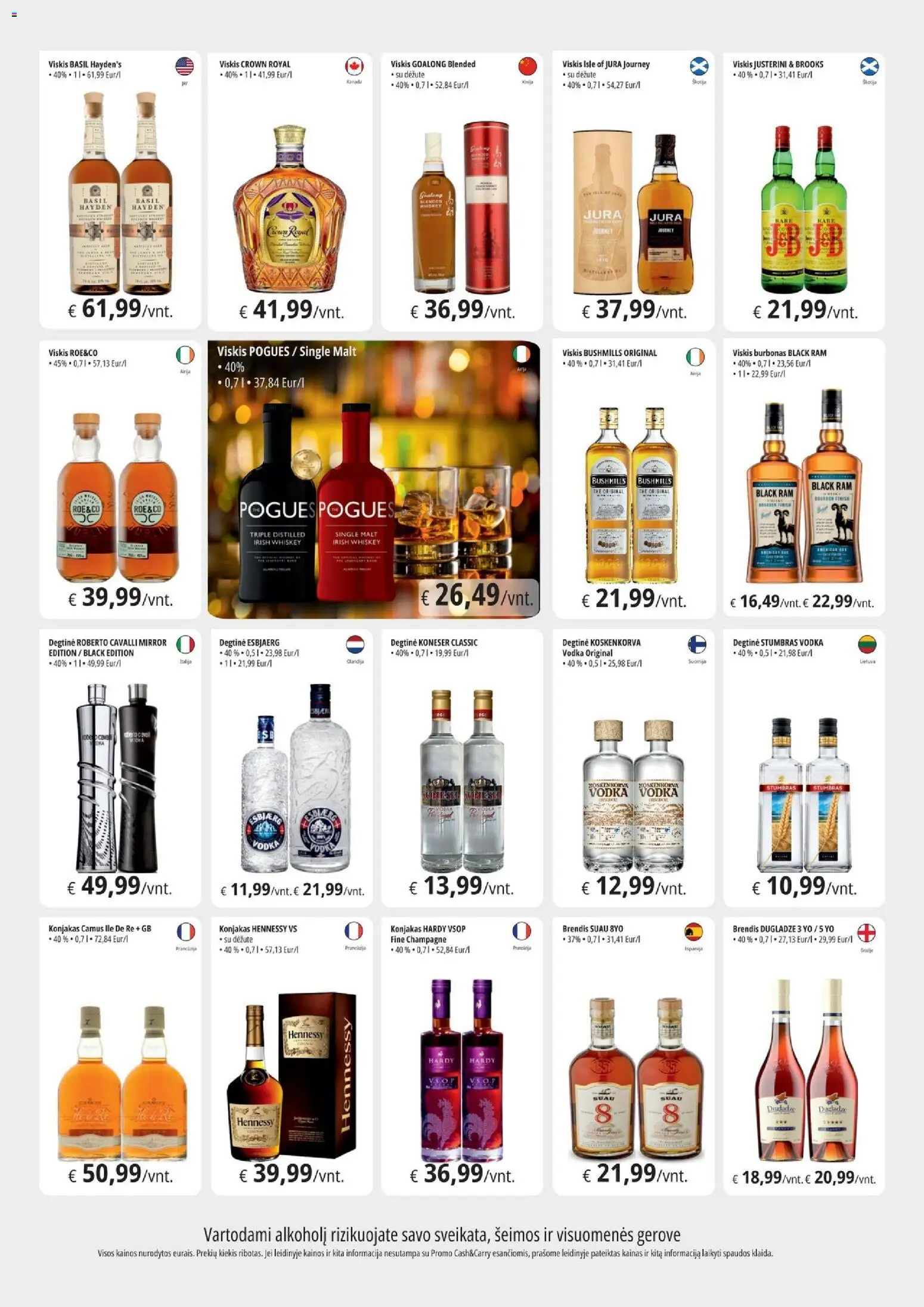 ePromo akcijos nuo 29.04.2026 | Puslapis: 1 | Prekių: Degtinė, Viskis, Burbonas