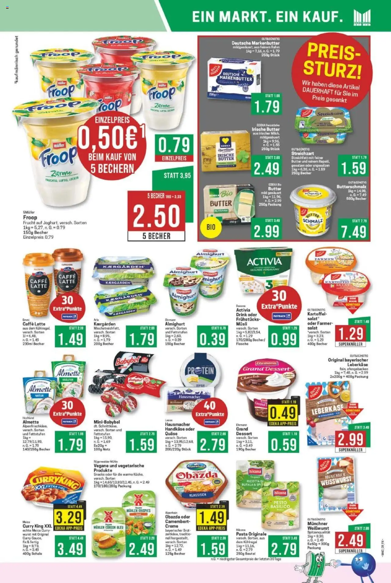 Marktkauf Prospekt 	 – gültig ab 29.09.2025 | Seite: 9 | Produkte: Butterschmalz, Almette, Pasta, Salat