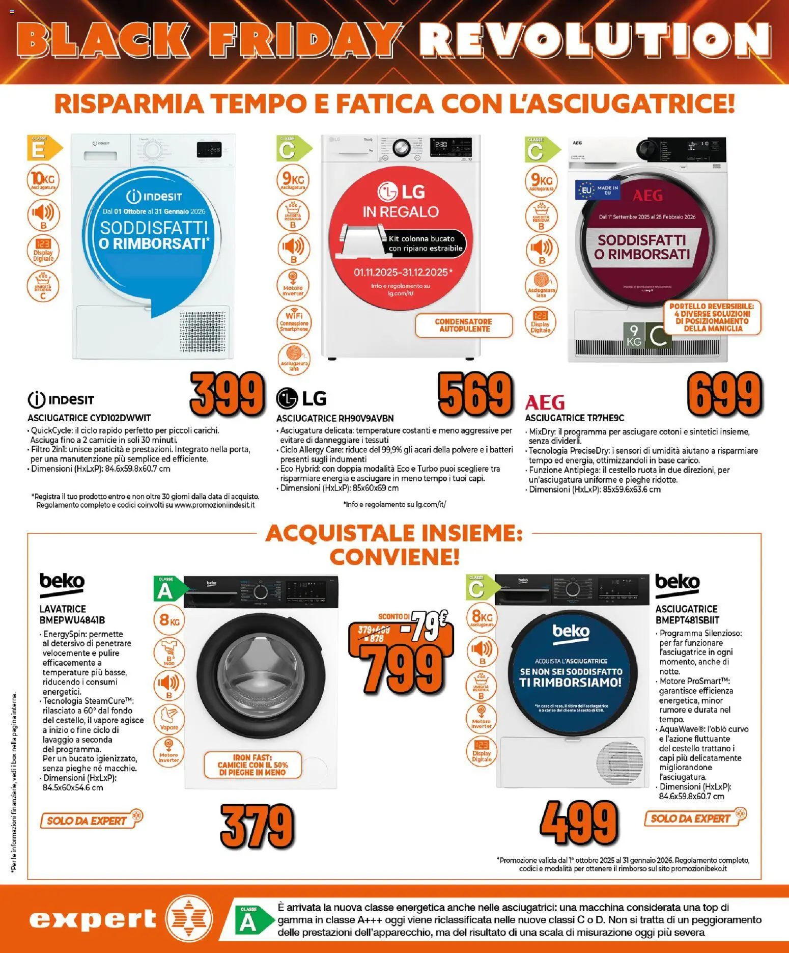 Volantino Expert del 30.10.2025 | Pagina: 23 | Prodotti: Ripiano, Top, Lavatrice, Data