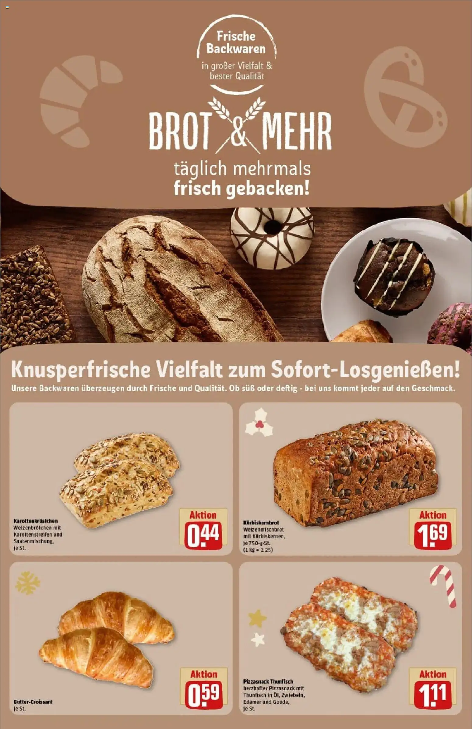 Rewe prospekt Dortmund	 – gültig ab 07.12.2025 | Seite: 27 | Produkte: Thunfisch, Croissant, Brot, Pizza