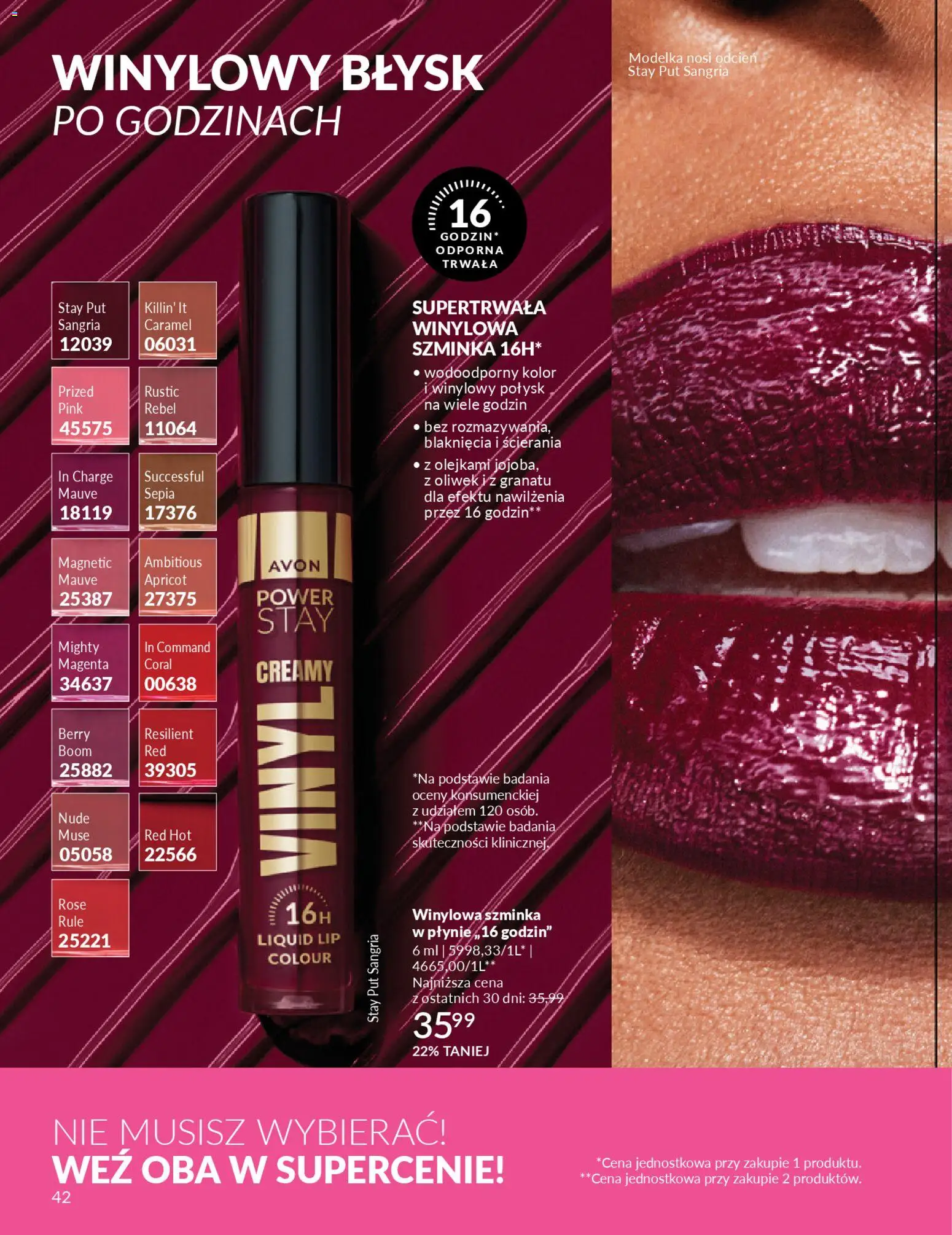 Avon Katalog 3 2026 od 01.03.2026 | Strona: 42 | Produkty: Magnetic, Szminka