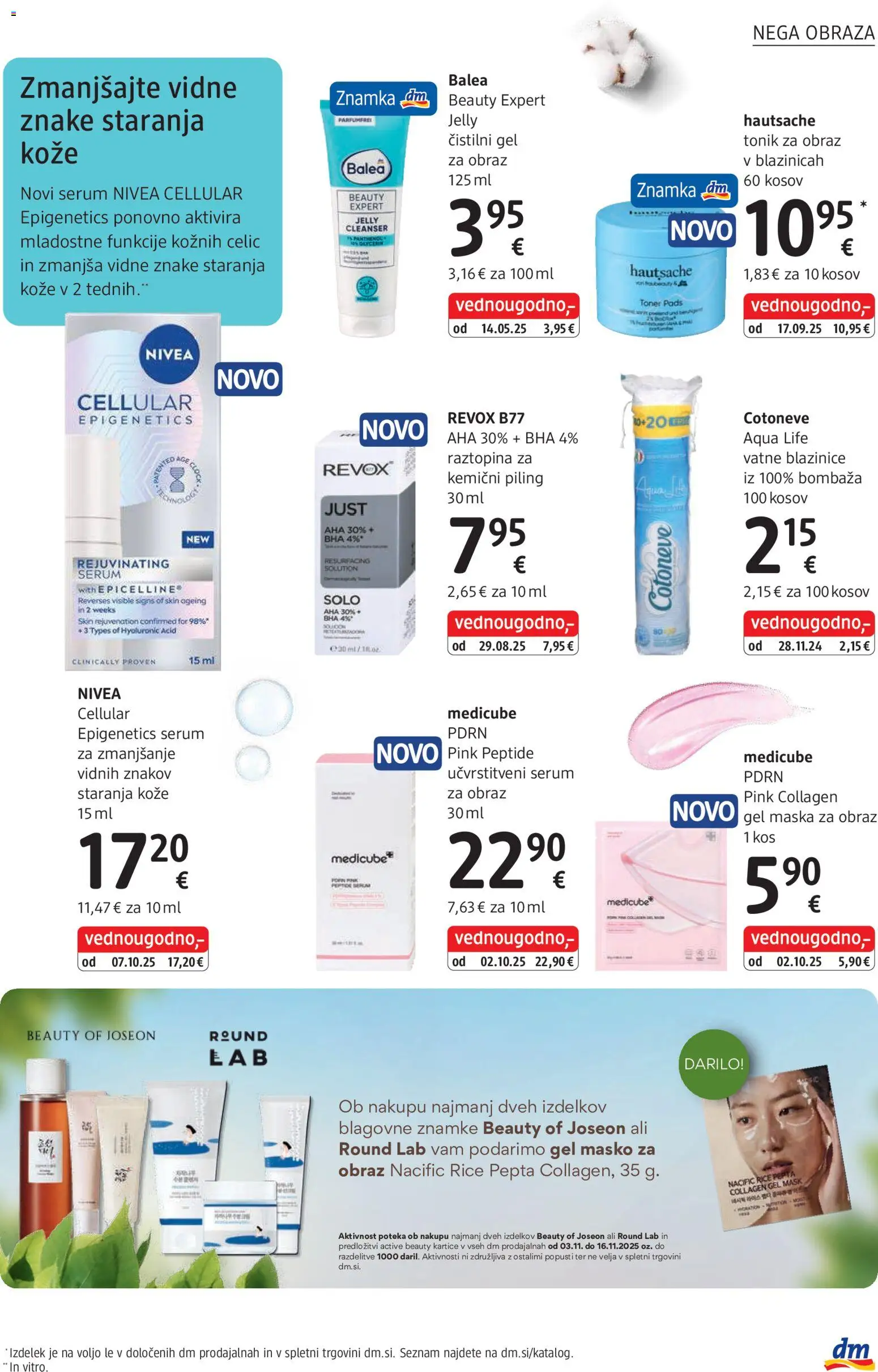 Novi DM Drogerie Markt katalog ponudbe – veljaven od 03.11.2025 | Stran: 13 | Izdelki: Maska za obraz, Toner, Piling, Tonik
