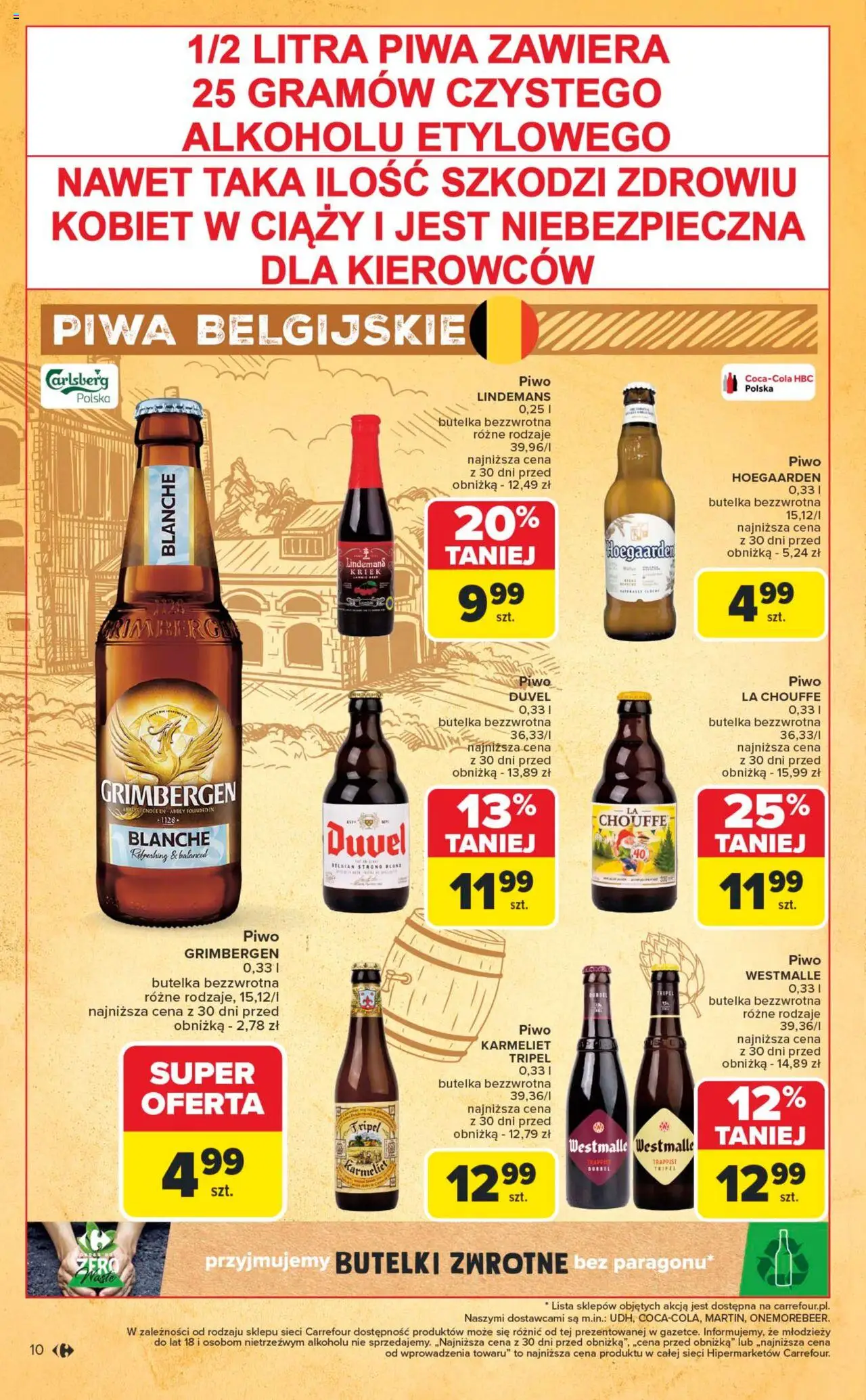 Carrefour Gazetka - Festiwal piwa od 16.06.2025 | Strona: 10 | Produkty: Hoegaarden, Piwo grimbergen, Piwo
