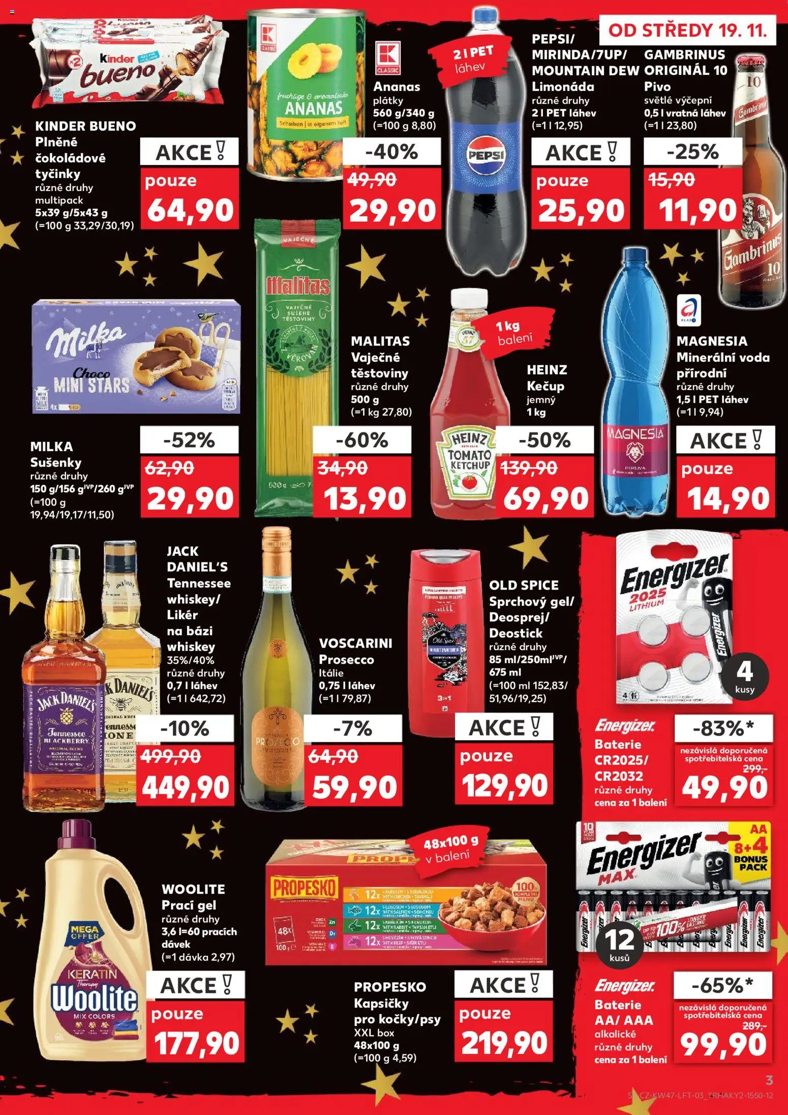 Kaufland leták - Praha 4 od 19.11.2025 | Strana: 3 | Produkty: Milka, Pepsi, Ananas, Cookies