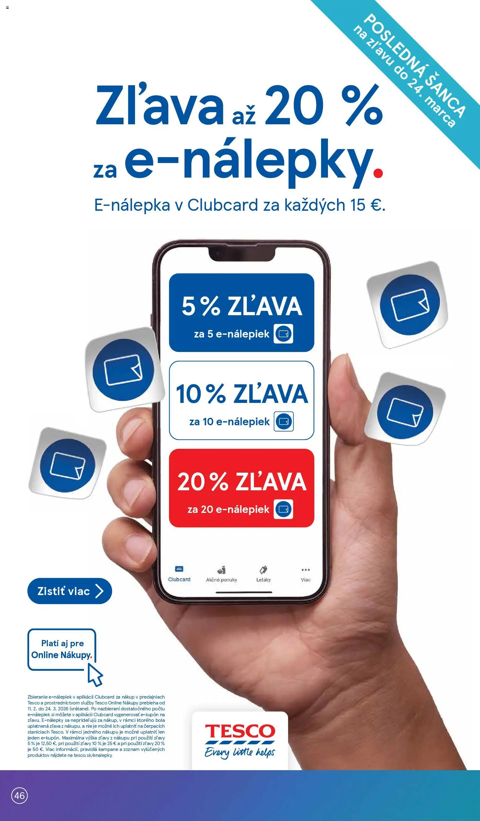 Nové Tesco akcie – leták je platný od 11.03.2026 | Strana: 46