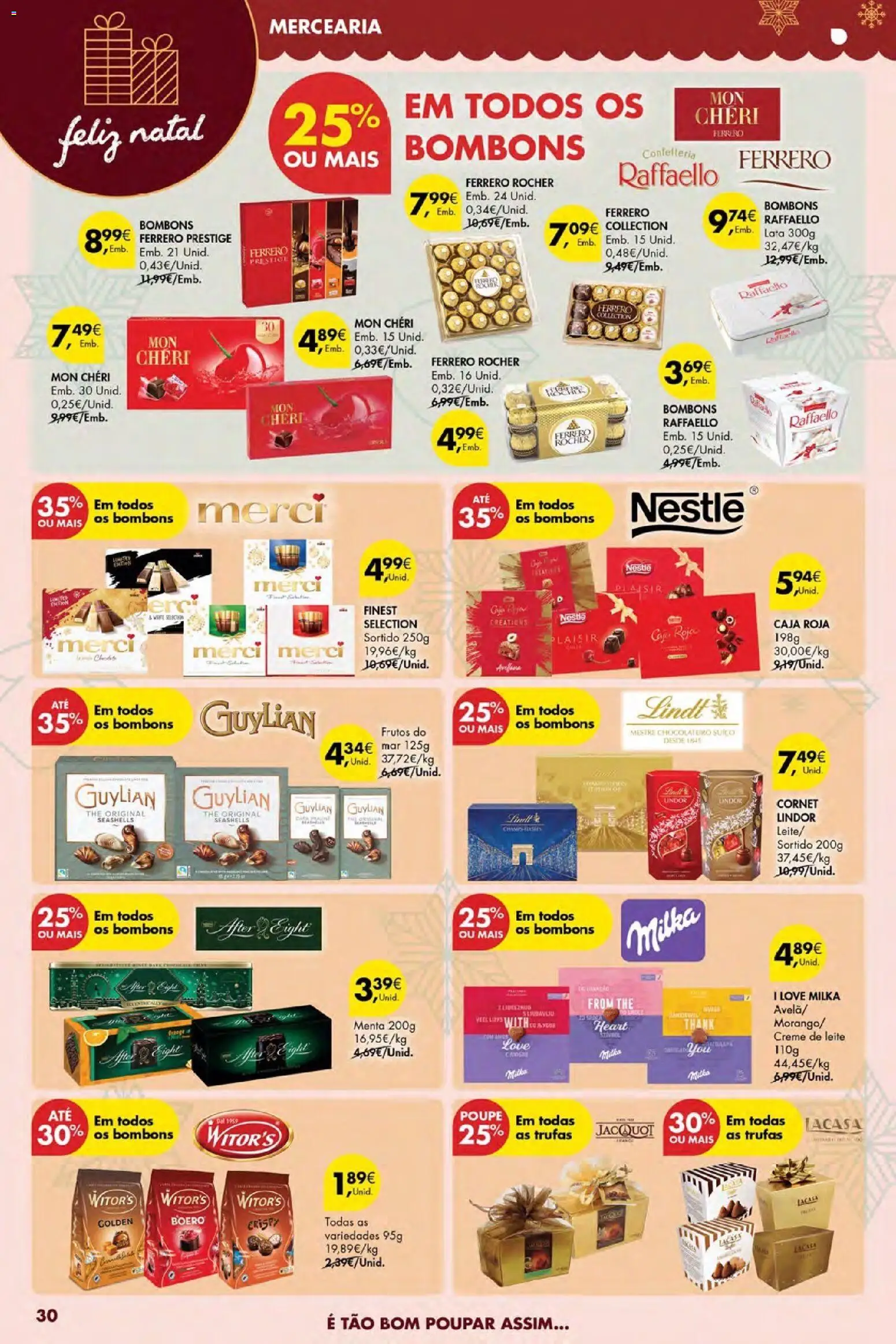 Pingo Doce Poupe Esta Semana Açores │ válido de 18.12.2025 | Página: 30 | Produtos: Leite, Nestlé, Creme de leite, Frutos do mar