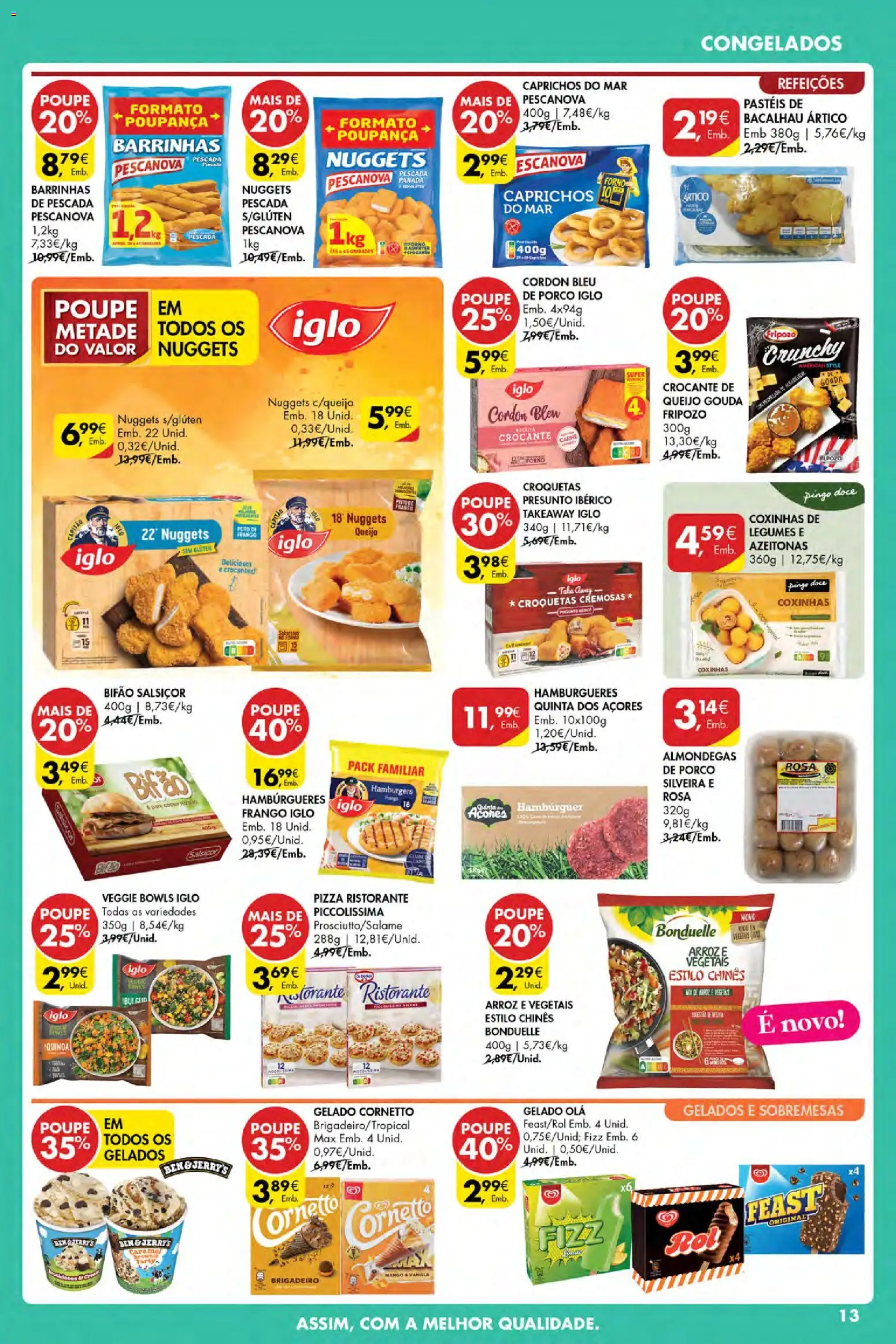 Pingo Doce Poupe Esta Semana Açores │ válido de 13.11.2025 | Página: 13 | Produtos: Frango, Presunto, Arroz, Carne