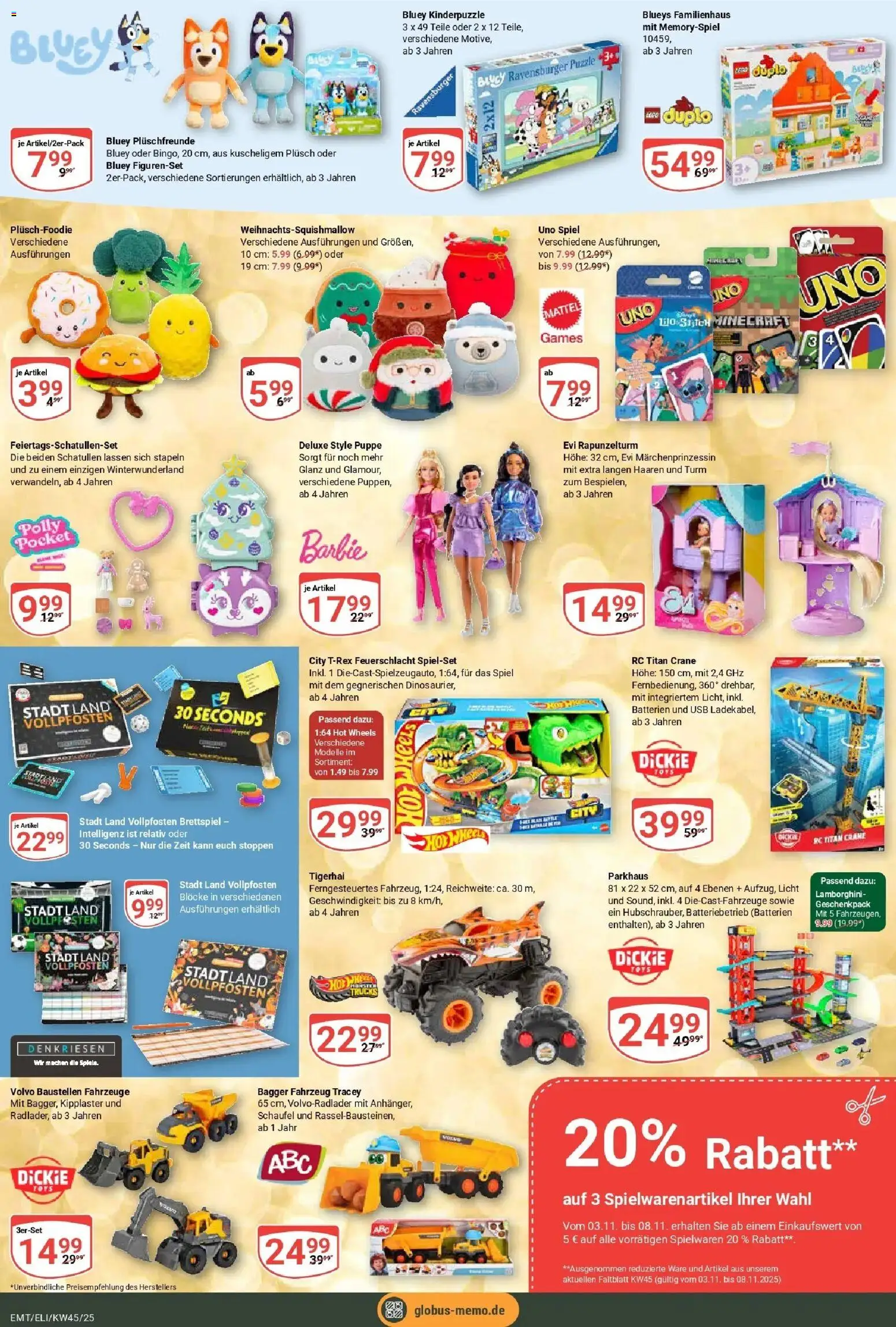 Globus prospekt Mittelhausen	 – gültig ab 02.11.2025 | Seite: 23 | Produkte: Spiel, USB, Batterien