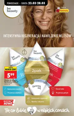 Pogląd oferty "Maska do włosów Be Beauty, 2x25 ml, różne rodzaje" - ważna od 23.03.2026 | Strona: 79