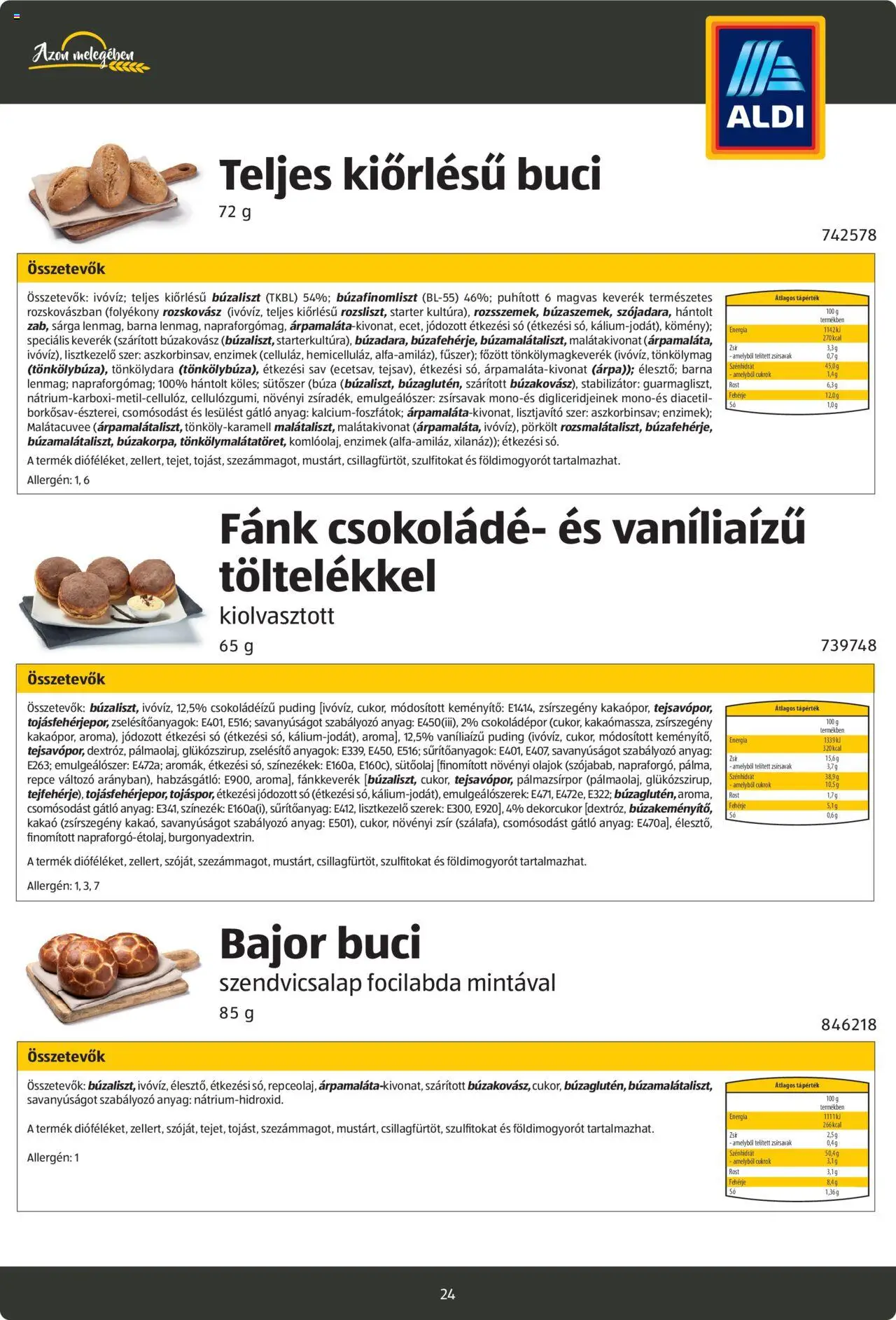Aldi akciós ujság - amely érvényes a következő dátumtól: 26.08.2024 | Oldal: 24 | Termékek: Margarin, Párna, Fehérje, Vaj