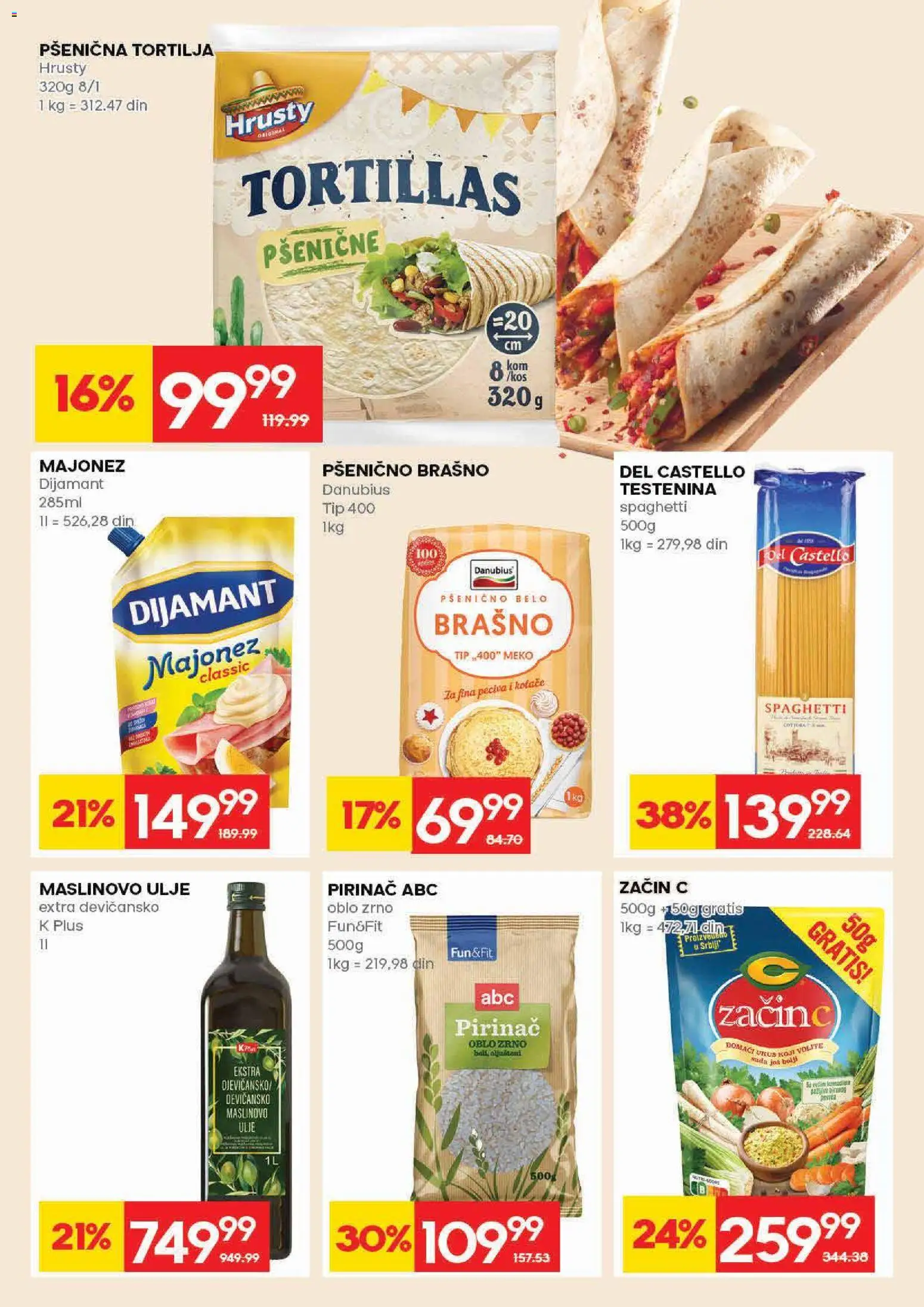 Roda katalog - važi od 16.04.2026 | Strana: 16 | Proizvode: Majonez, Tortilja, Brašno, Ulje