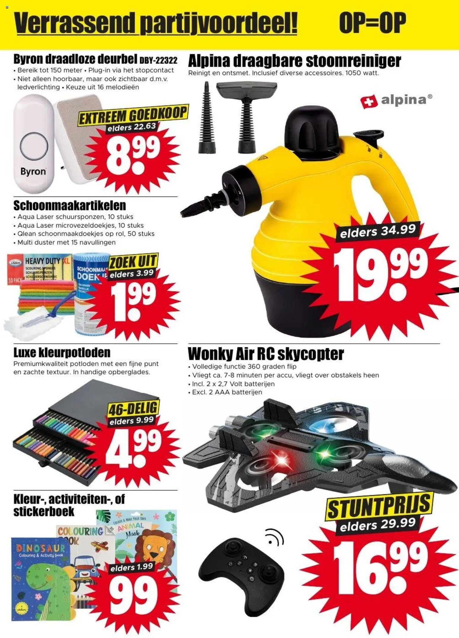 {H1} | Pagina: 28 | Producten: Kleurpotloden, Stopcontact, Batterijen