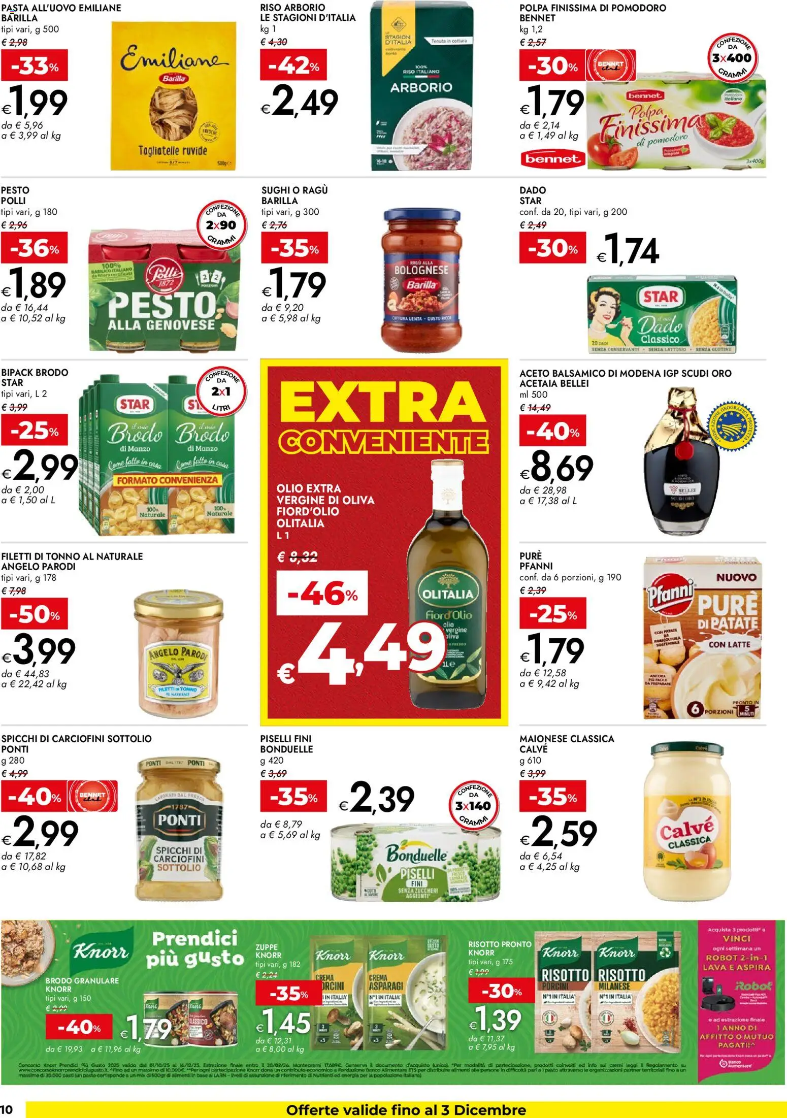 Volantino bennet del 20.11.2025 | Pagina: 10 | Prodotti: Latte, Pesto, Ragú, Tonno