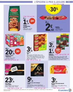 E.Leclerc - Prévisualisation de COOKIES "LA BISCUITERIE DELACRE", 136 g. Différentes variétés valide à partir de 10.02.2026 | Page: 11