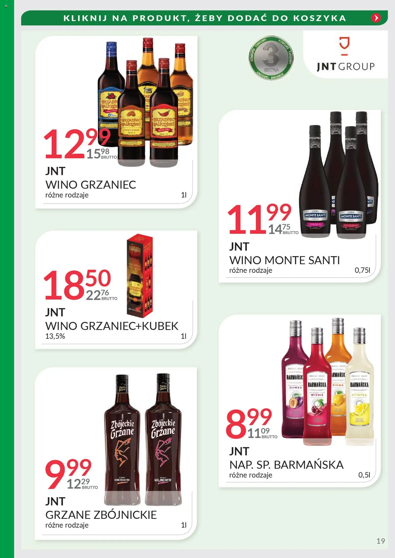 Eurocash Gazetka - Targi Jesień od 03.11.2025 | Strona: 19 | Produkty: Cytryna, Pigwa, Monte Santi, Zbójeckie grzane