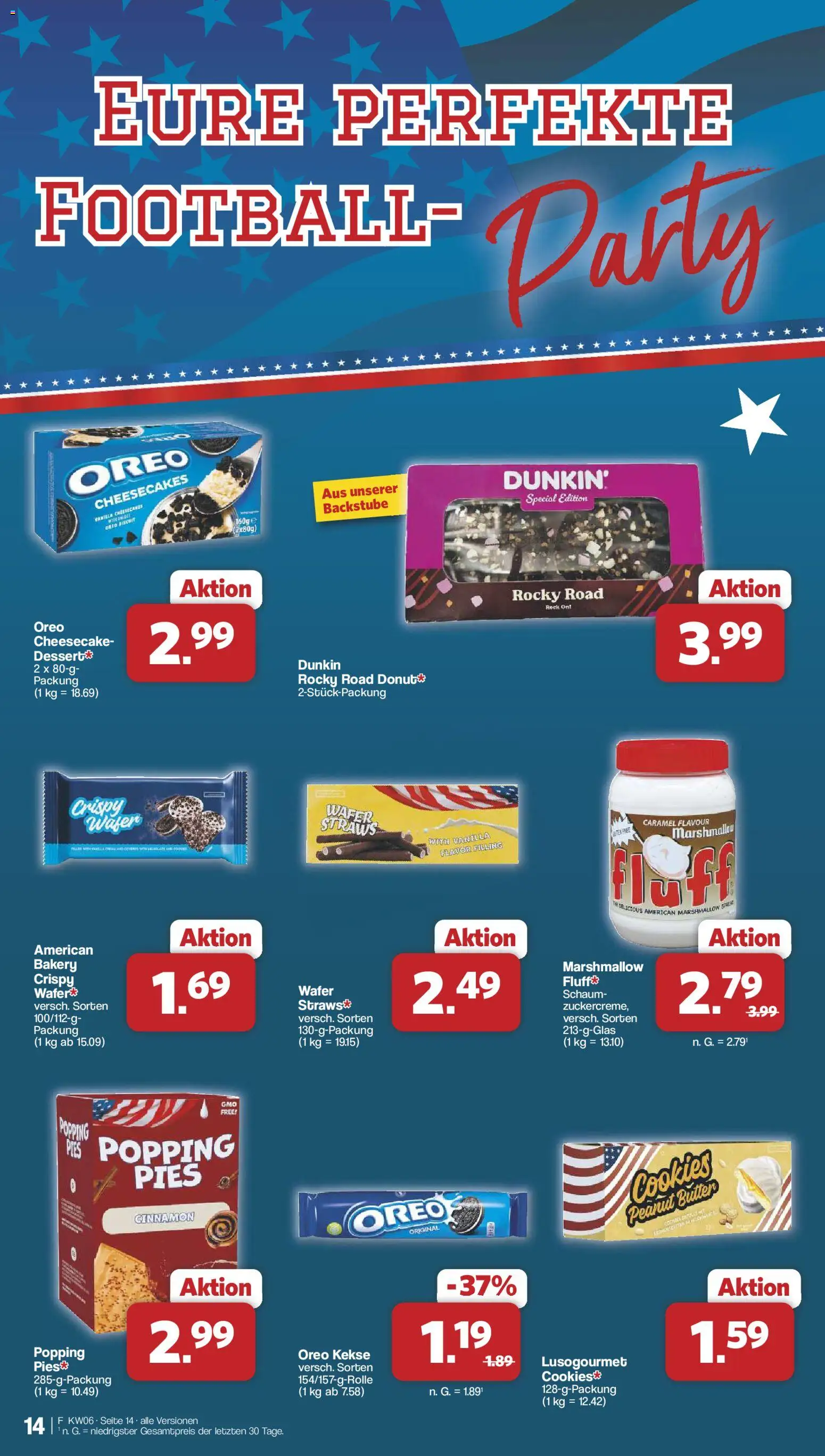 Famila Nordwest Prospekt 	 – gültig ab 02.02.2026 | Seite: 14 | Produkte: Butter, Football, Rock, Kekse