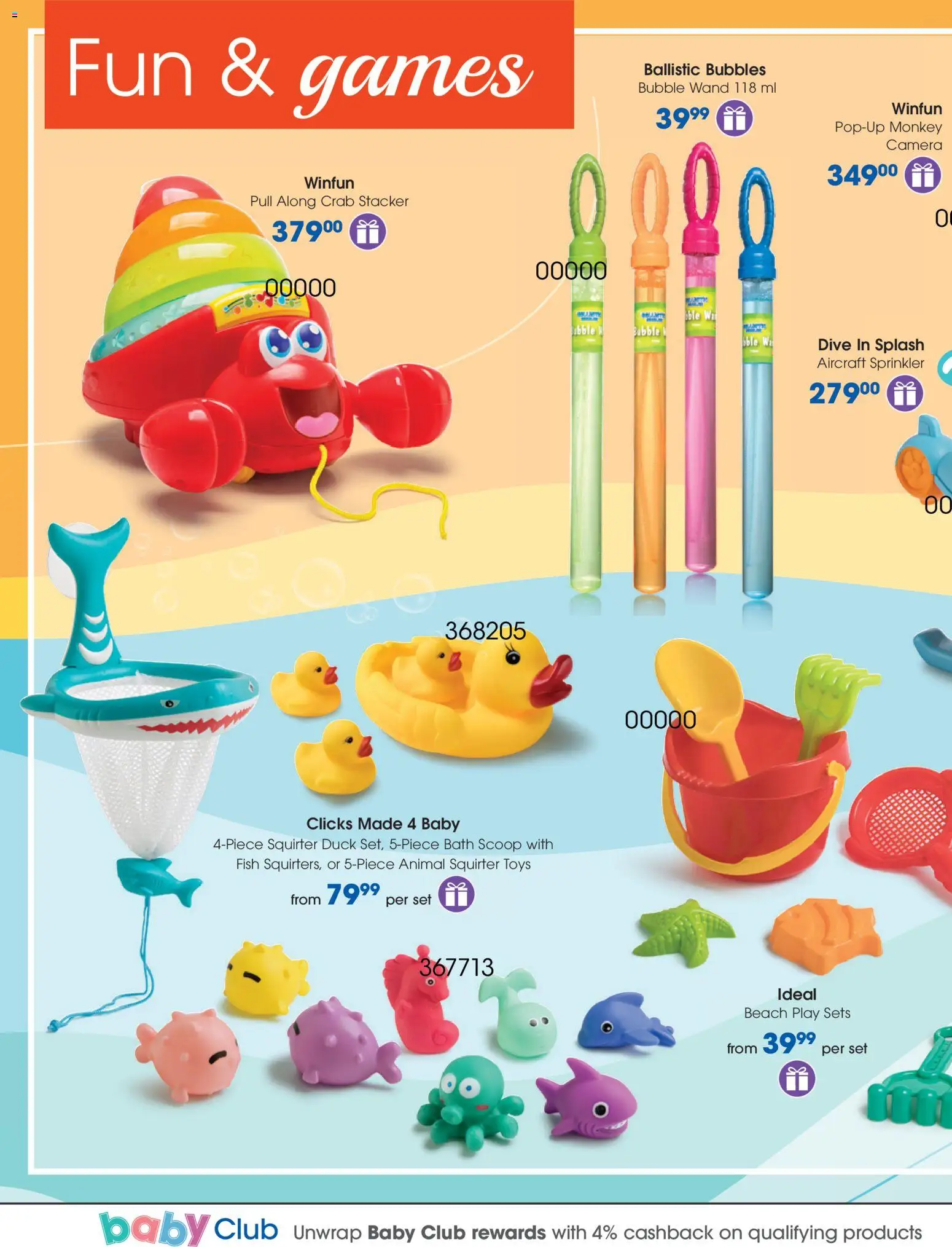 New Clicks catalogue – valid from 28.10.2025 | Page: 124 | Products: Games, Toys, Bath, Fish