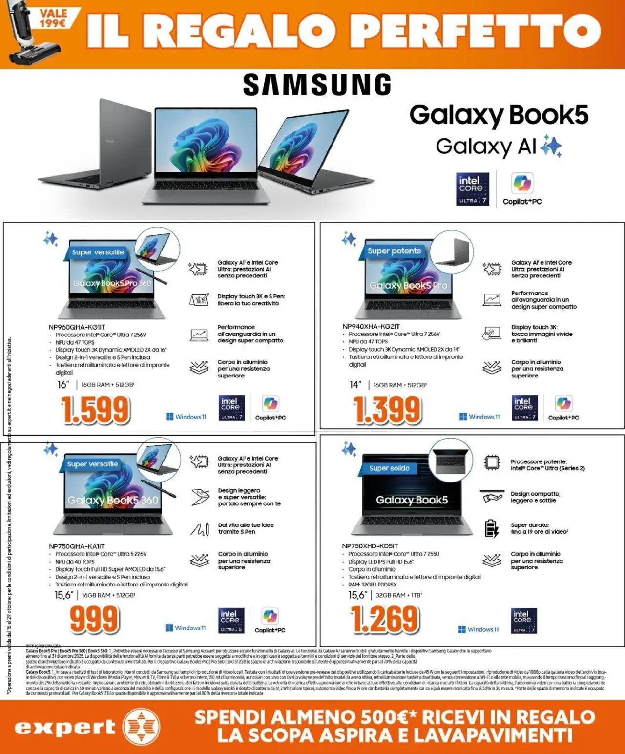 Volantino Expert del 16.10.2025 | Pagina: 21 | Prodotti: Schermo, Samsung Galaxy, Tè, Tastiera