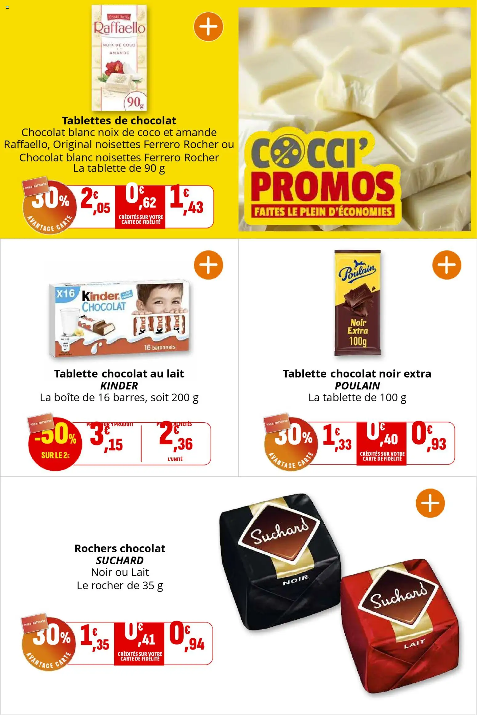 {H1} | Page: 26 | Produits: Amande, Tablettes de chocolat, Ferrero rocher, Lait