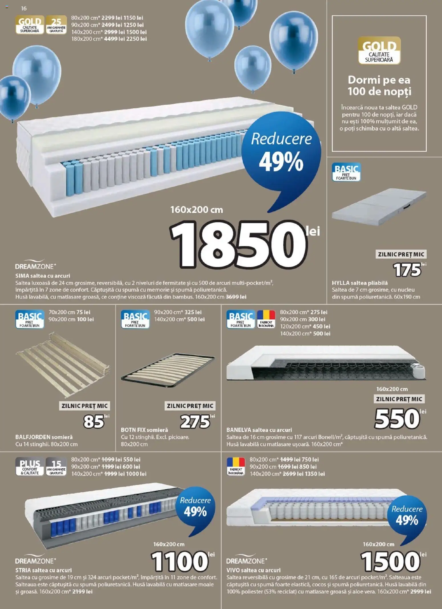 Noul catalog JYSK – valabil de la 25.03.2026 | Pagină: 16 | Produse: Memorie, Saltea, Türk kahvesi öğütme değirmeni