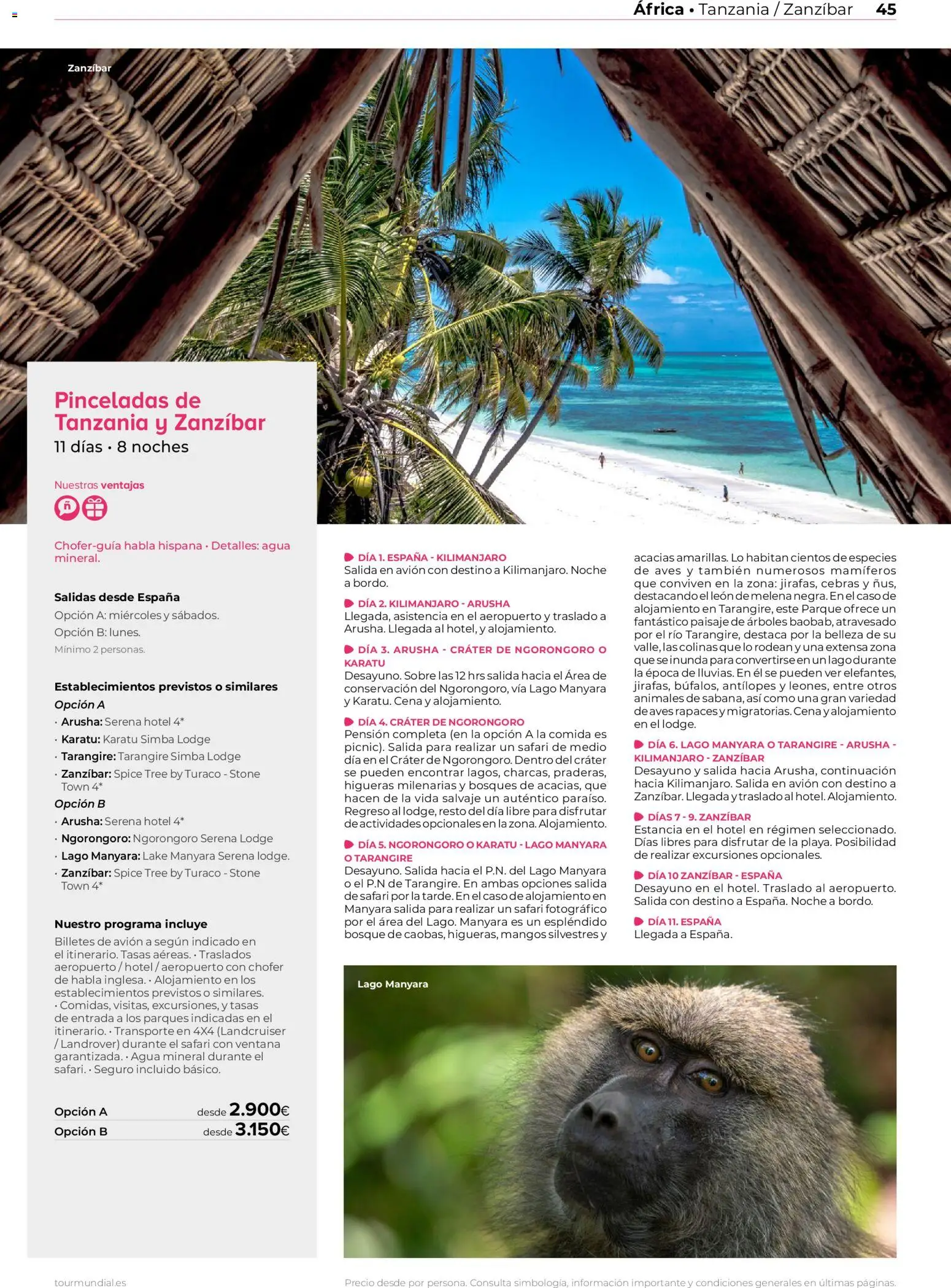 Viajes El Corte Inglés Africa y Oriente Medio │ válido desde el 01.01.2026 | Página: 45 | Productos: Agua mineral