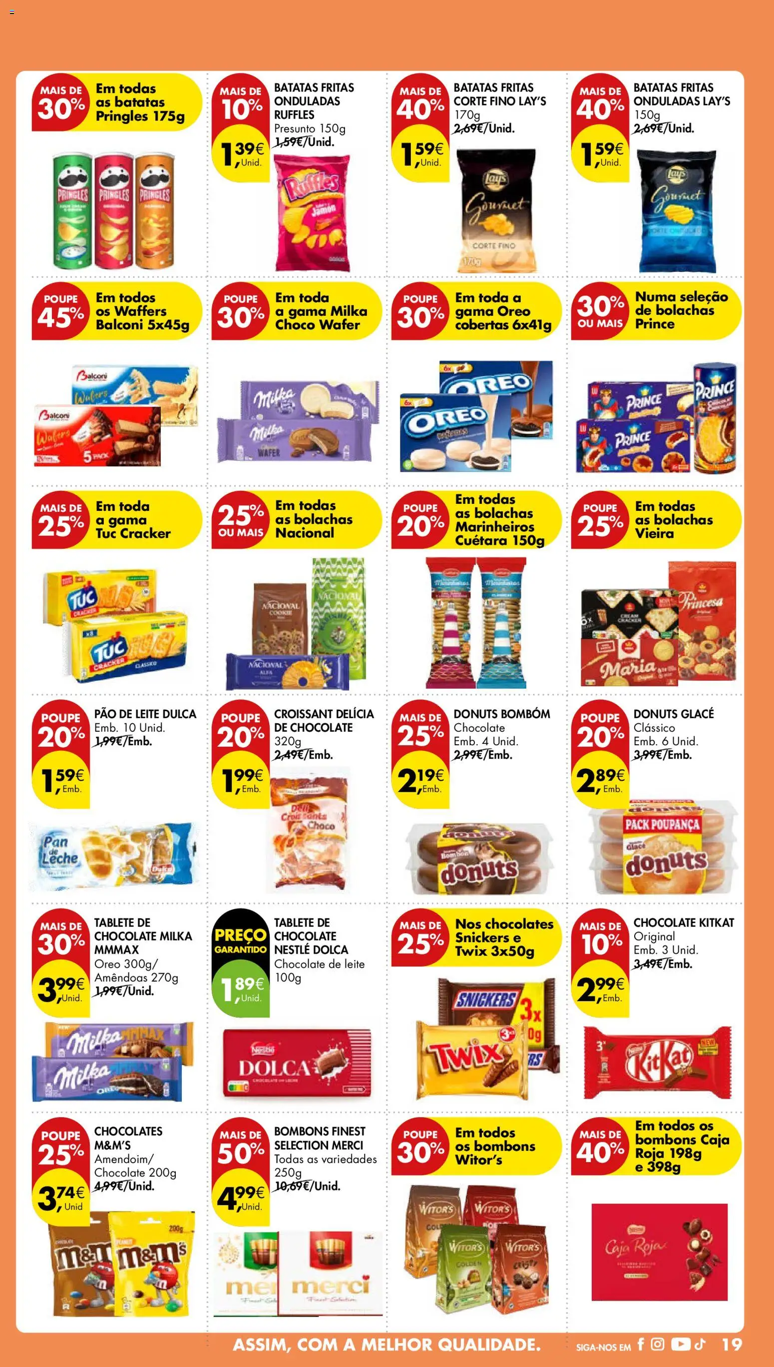 Pingo Doce folheto │ válido de 03.01.2026 | Página: 19 | Produtos: Bolachas, Chocolates, Nestlé, Pão