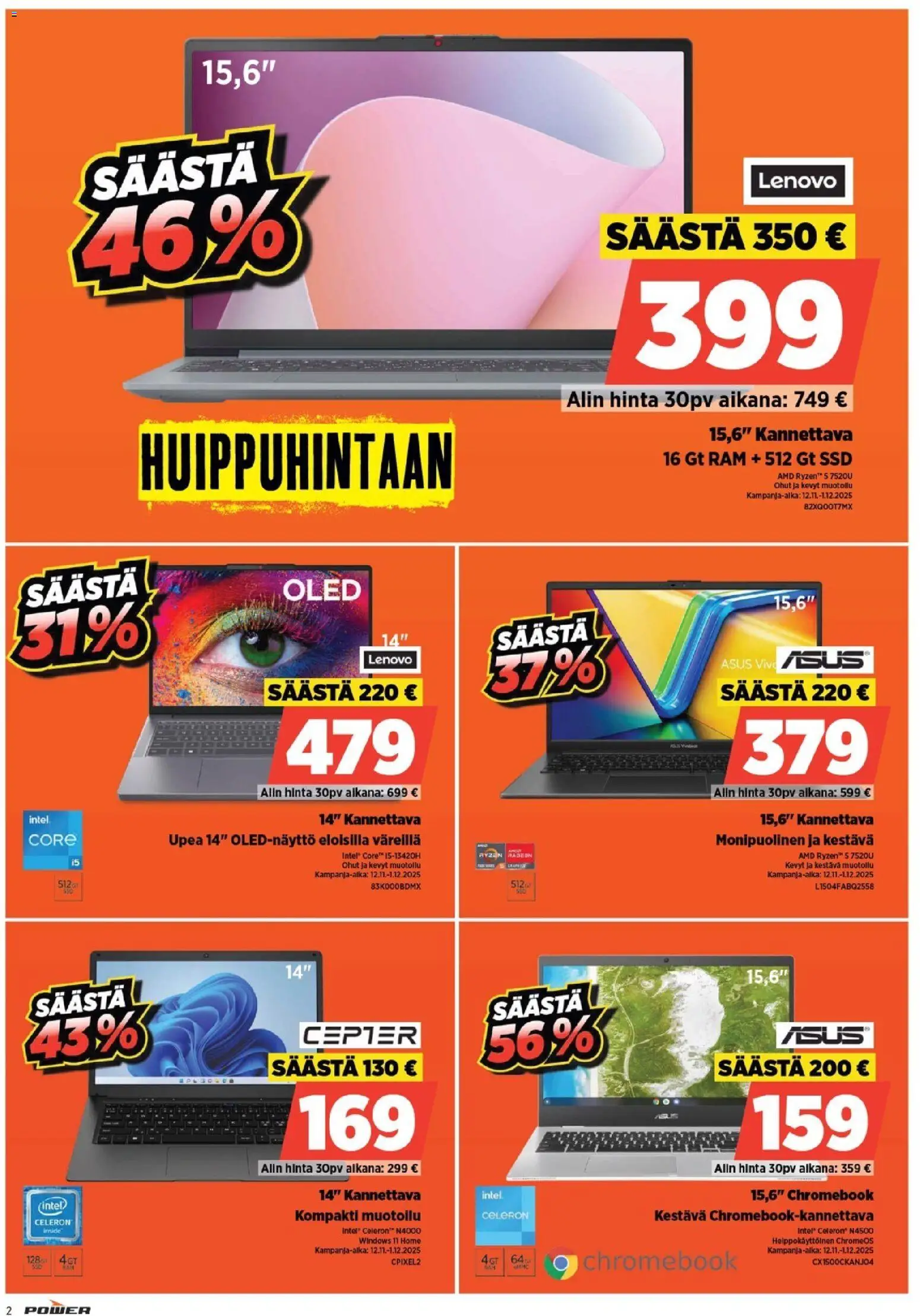 Power tarjoukset – voimassa 12.11.2025 alkaen | Sivu: 2