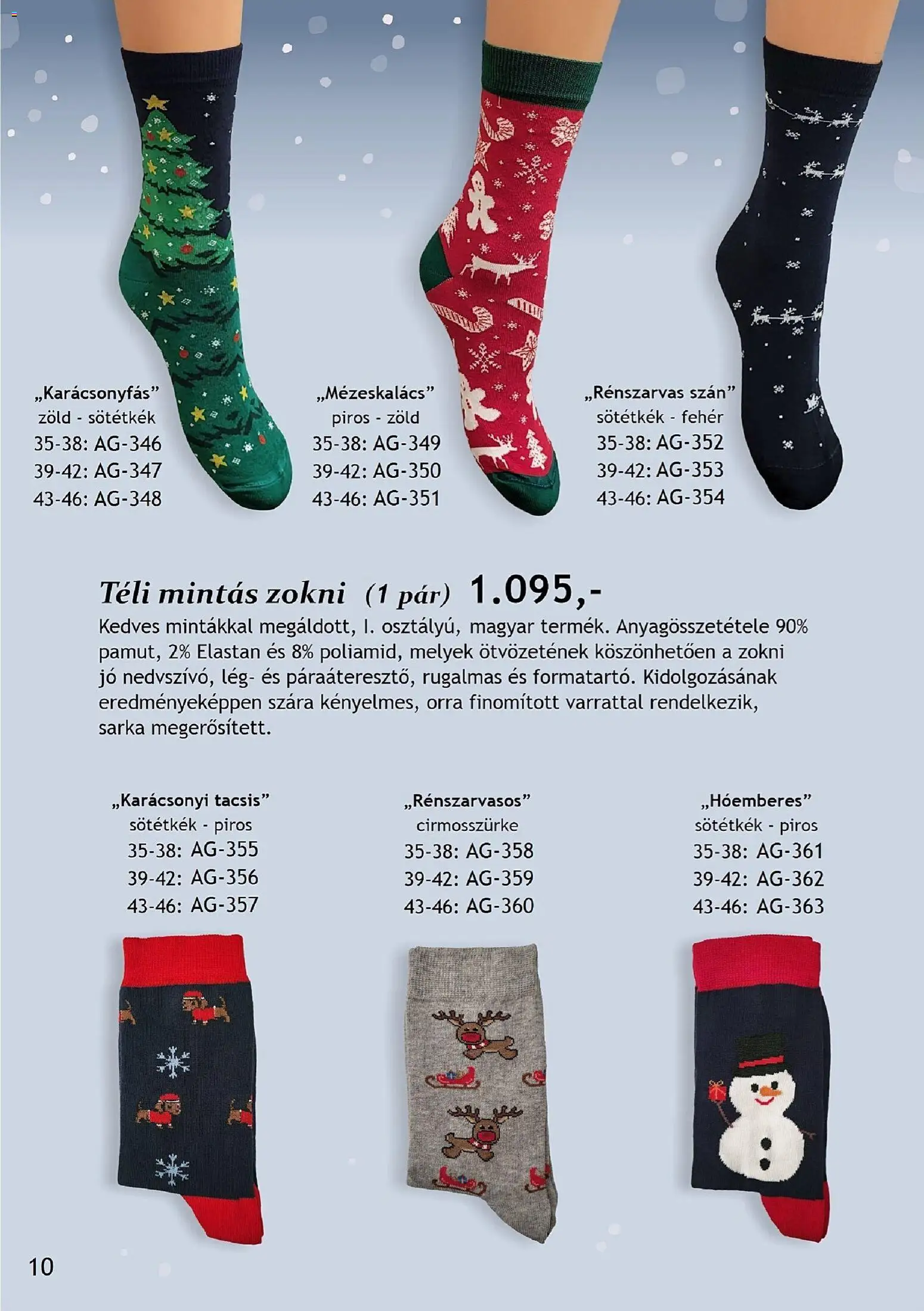 Betly akciós ujság - amely érvényes a következő dátumtól: 07.11.2025 | Oldal: 10 | Termékek: Zokni