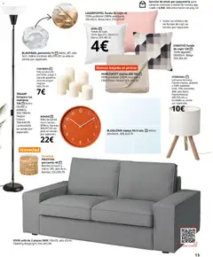 Vista previa IKEA - Salones válido desde el 04.02.2026 | Página: 15 | Productos: Reloj, Sofá, Espejo, Lámpara