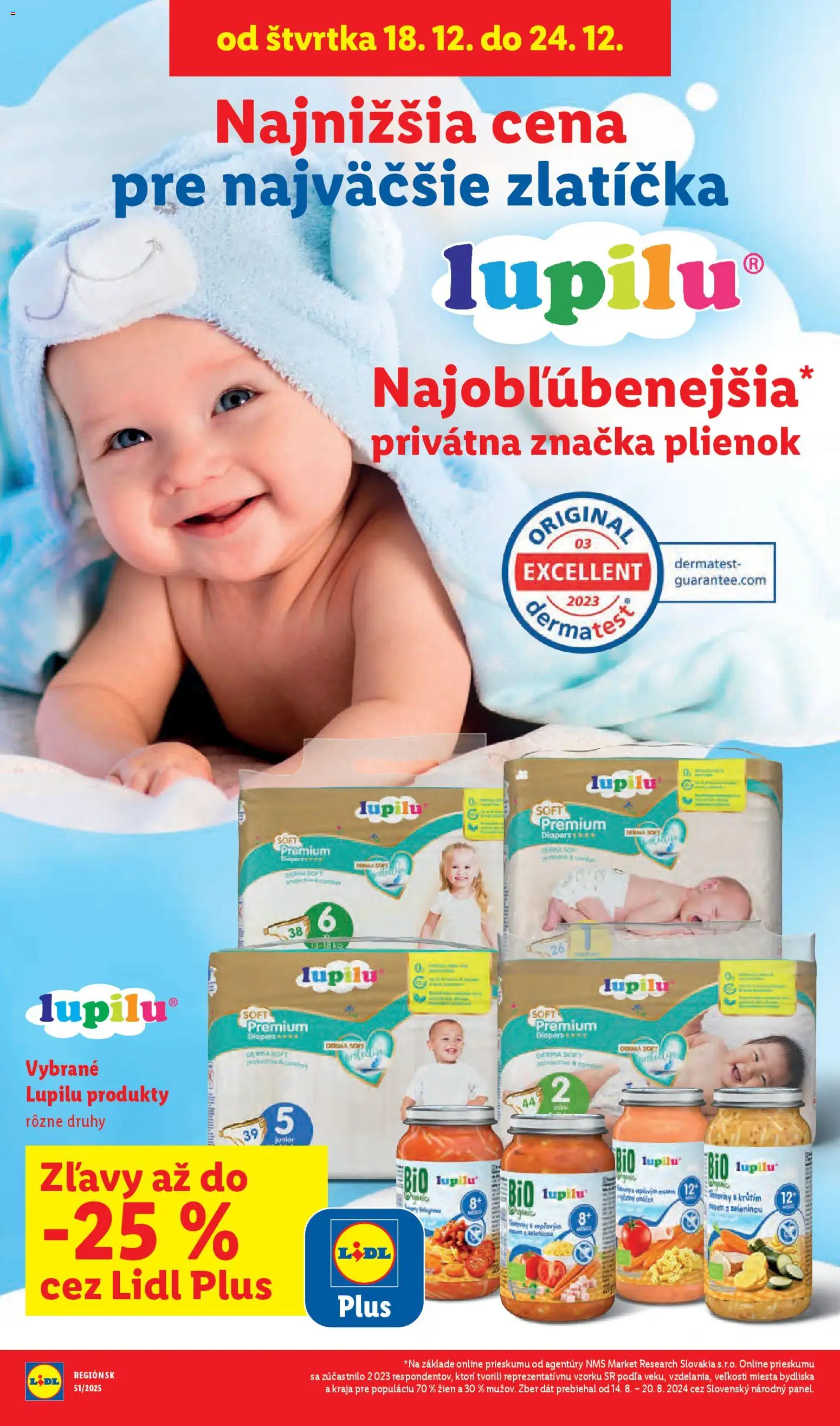 Nové Lidl akcie – leták je platný od 18.12.2025 | Strana: 20 | Produkty: Plienky