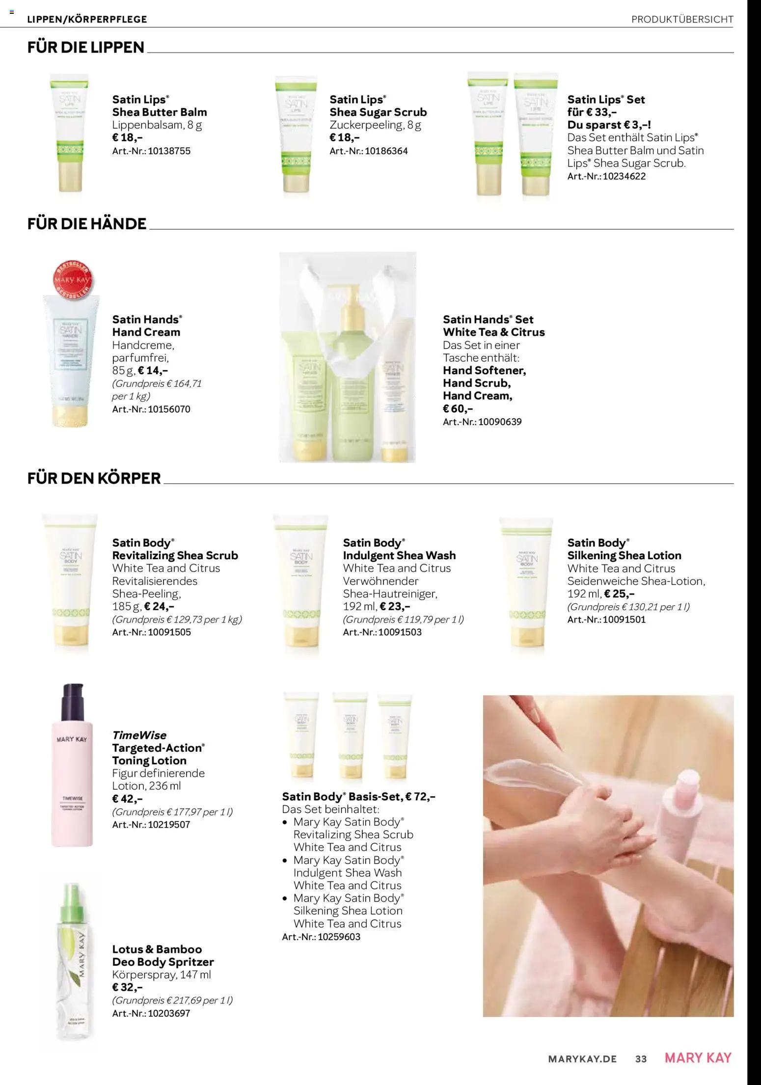 Mary Kay Katalog – gültig ab 15.01.2026 | Seite: 33 | Produkte: Tasche, Butter