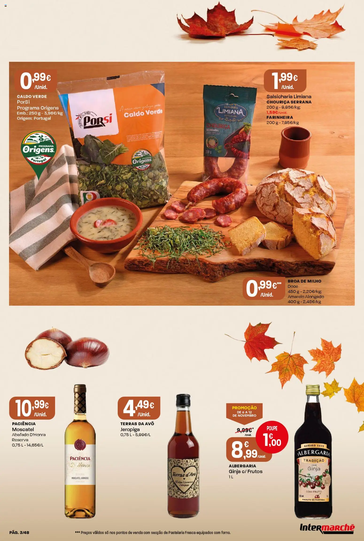 Intermarché folheto │ válido de 06.11.2025 | Página: 3 | Produtos: Licor, Milho